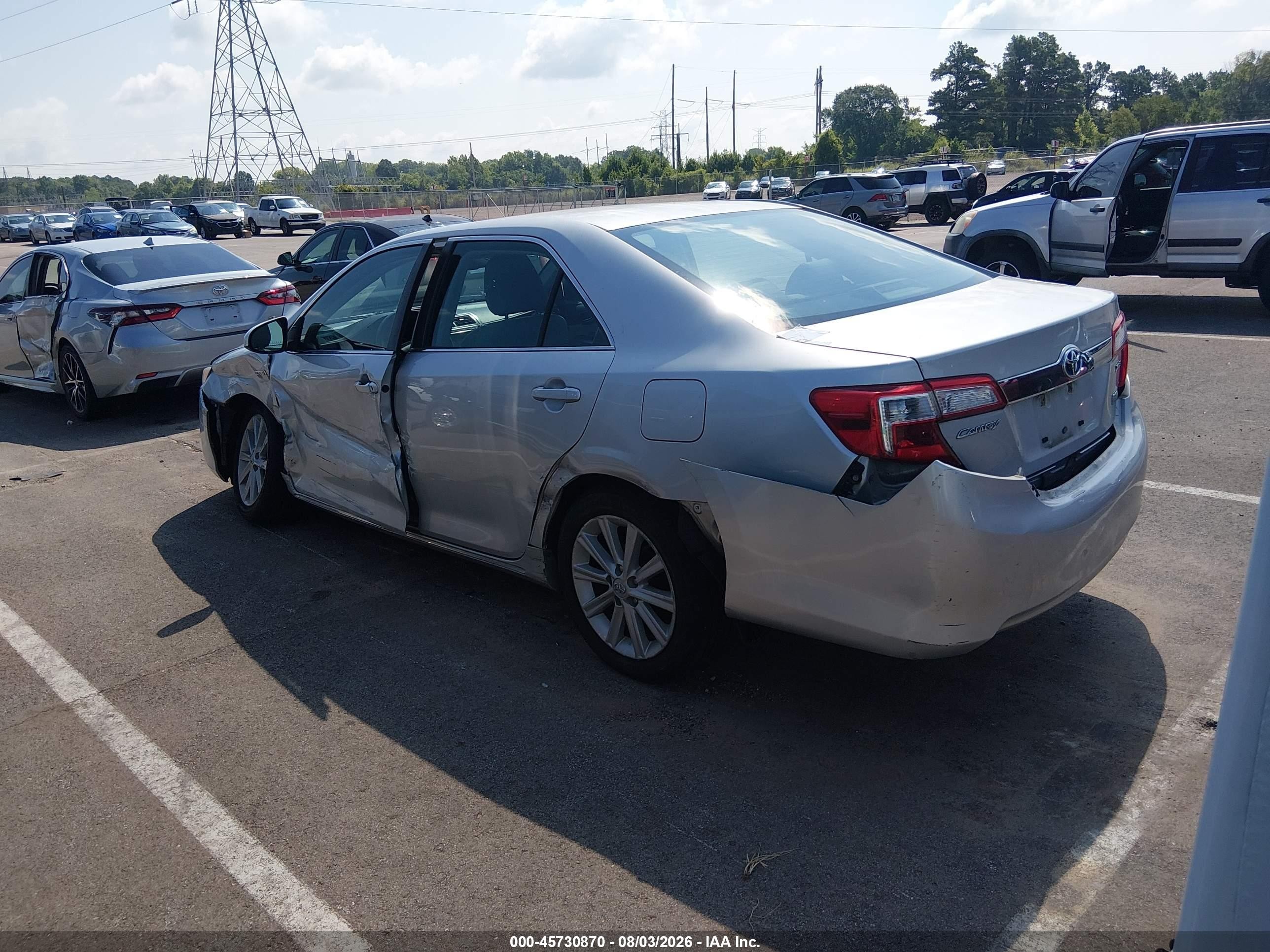2012 Toyota Camry Hybrid Xle Gray vin: 4T1BD1FK7CU038684