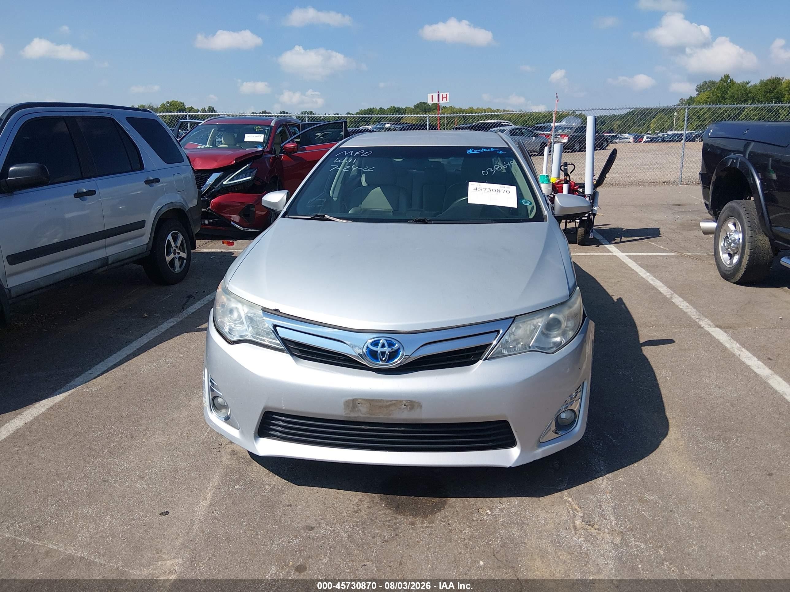 2012 Toyota Camry Hybrid Xle Gray vin: 4T1BD1FK7CU038684