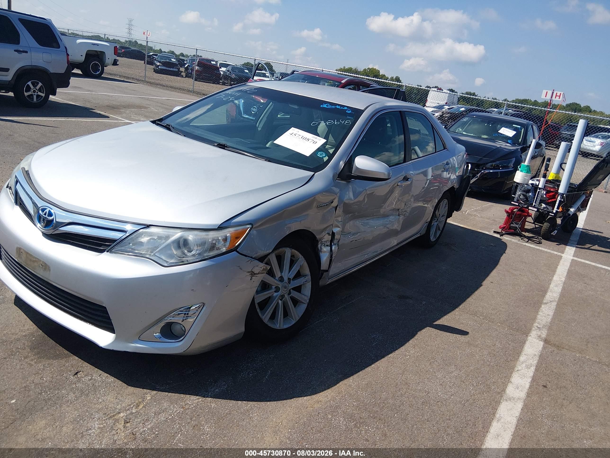 2012 Toyota Camry Hybrid Xle Gray vin: 4T1BD1FK7CU038684