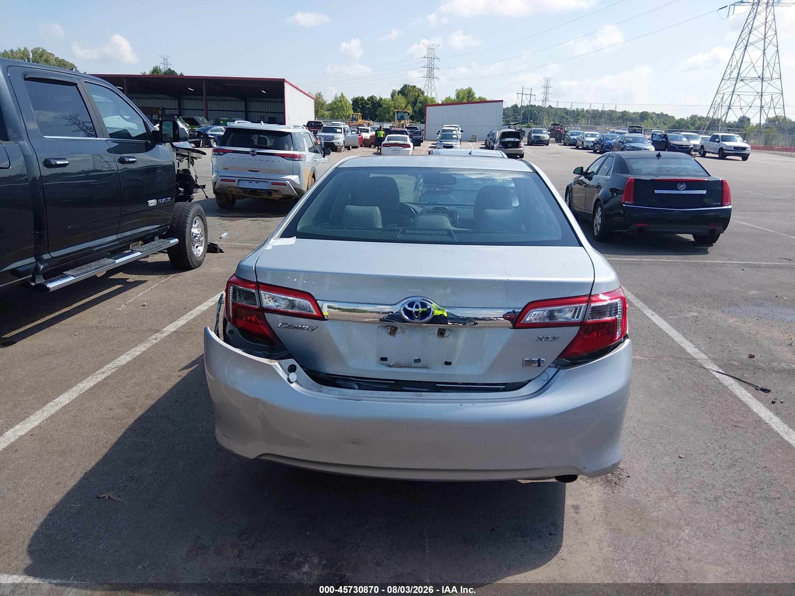 2012 Toyota Camry Hybrid Xle Gray vin: 4T1BD1FK7CU038684
