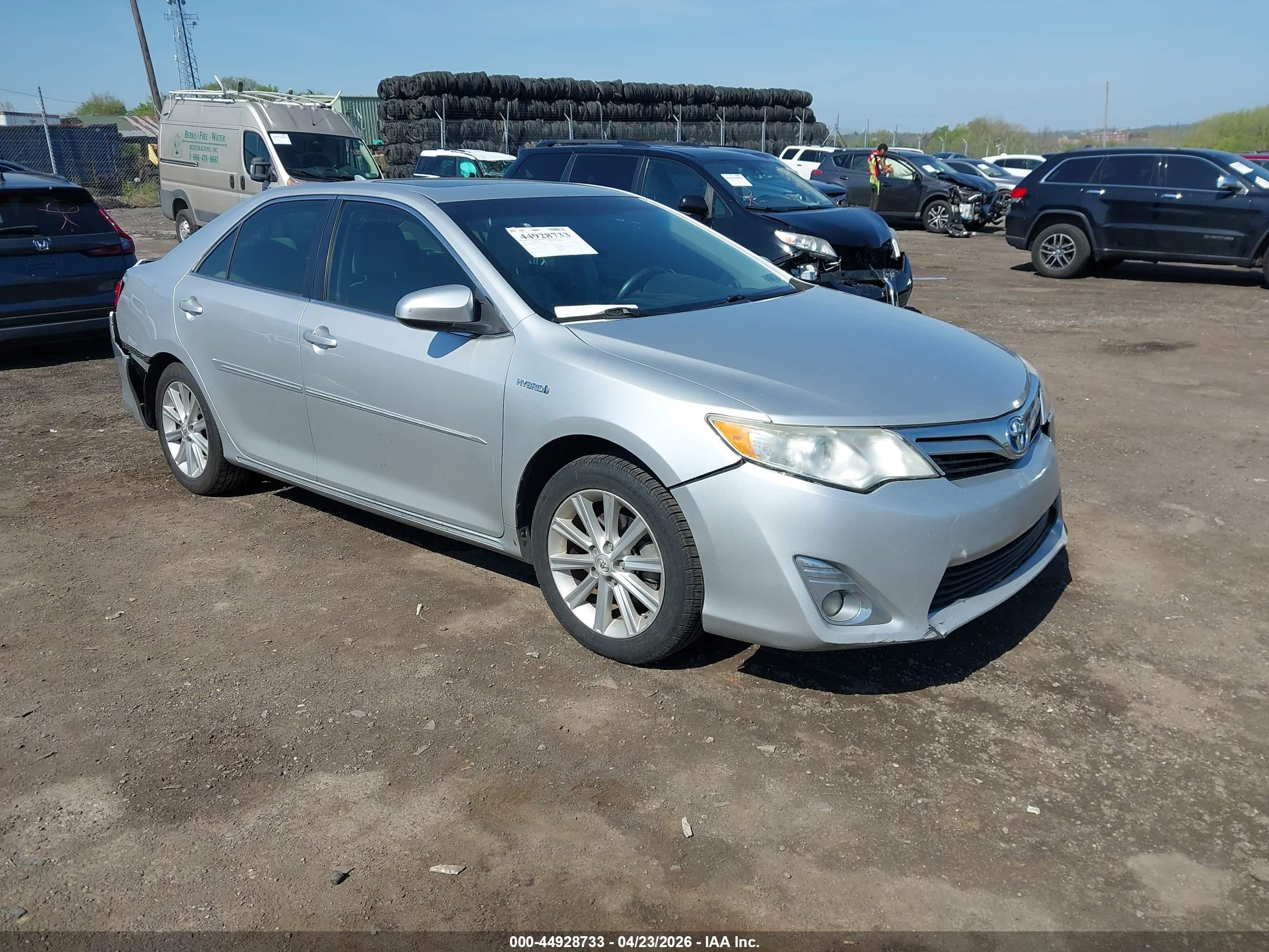2012 Toyota Camry Hybrid Xle Silver vin: 4T1BD1FK7CU041293