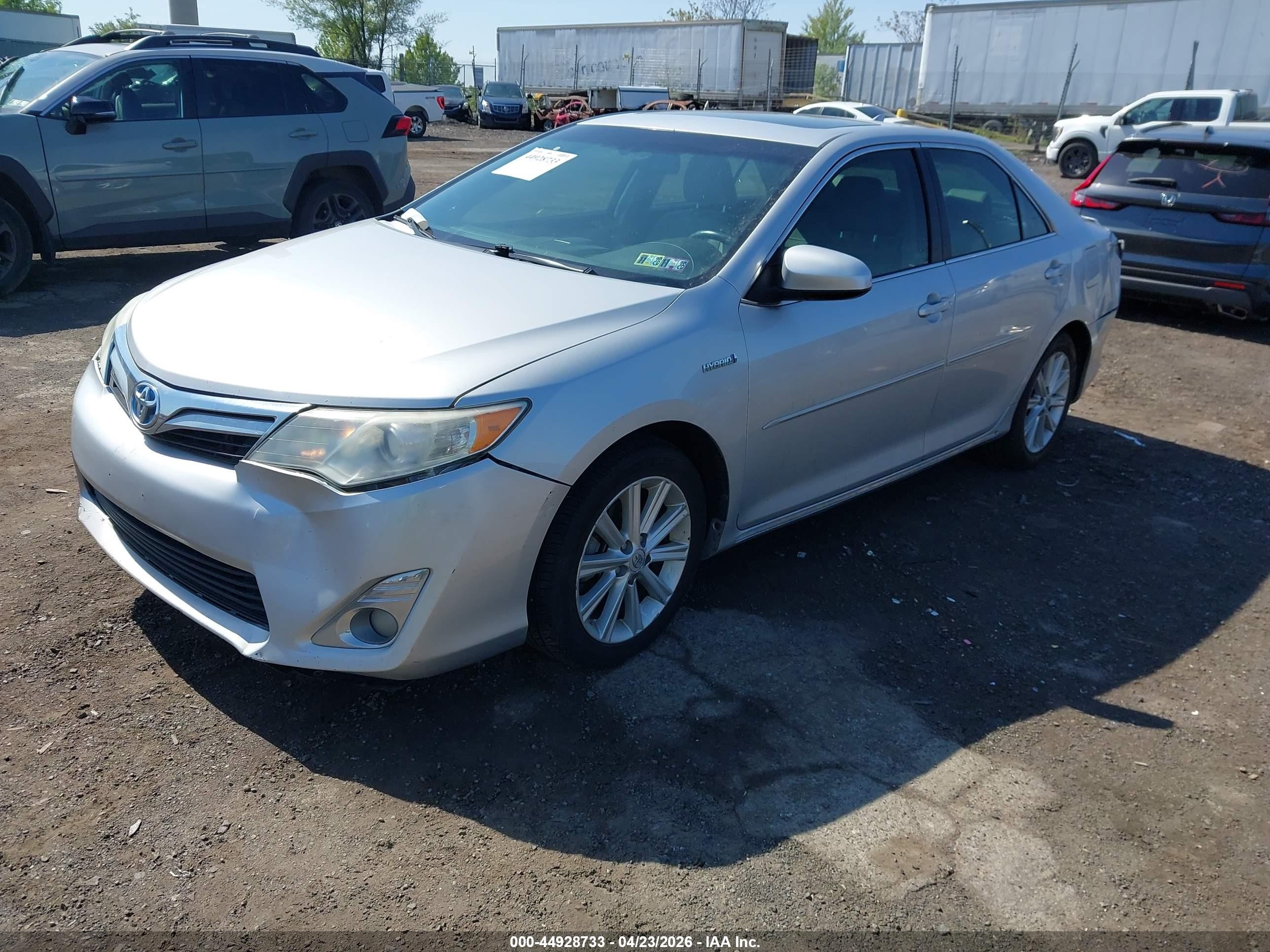 2012 Toyota Camry Hybrid Xle Silver vin: 4T1BD1FK7CU041293