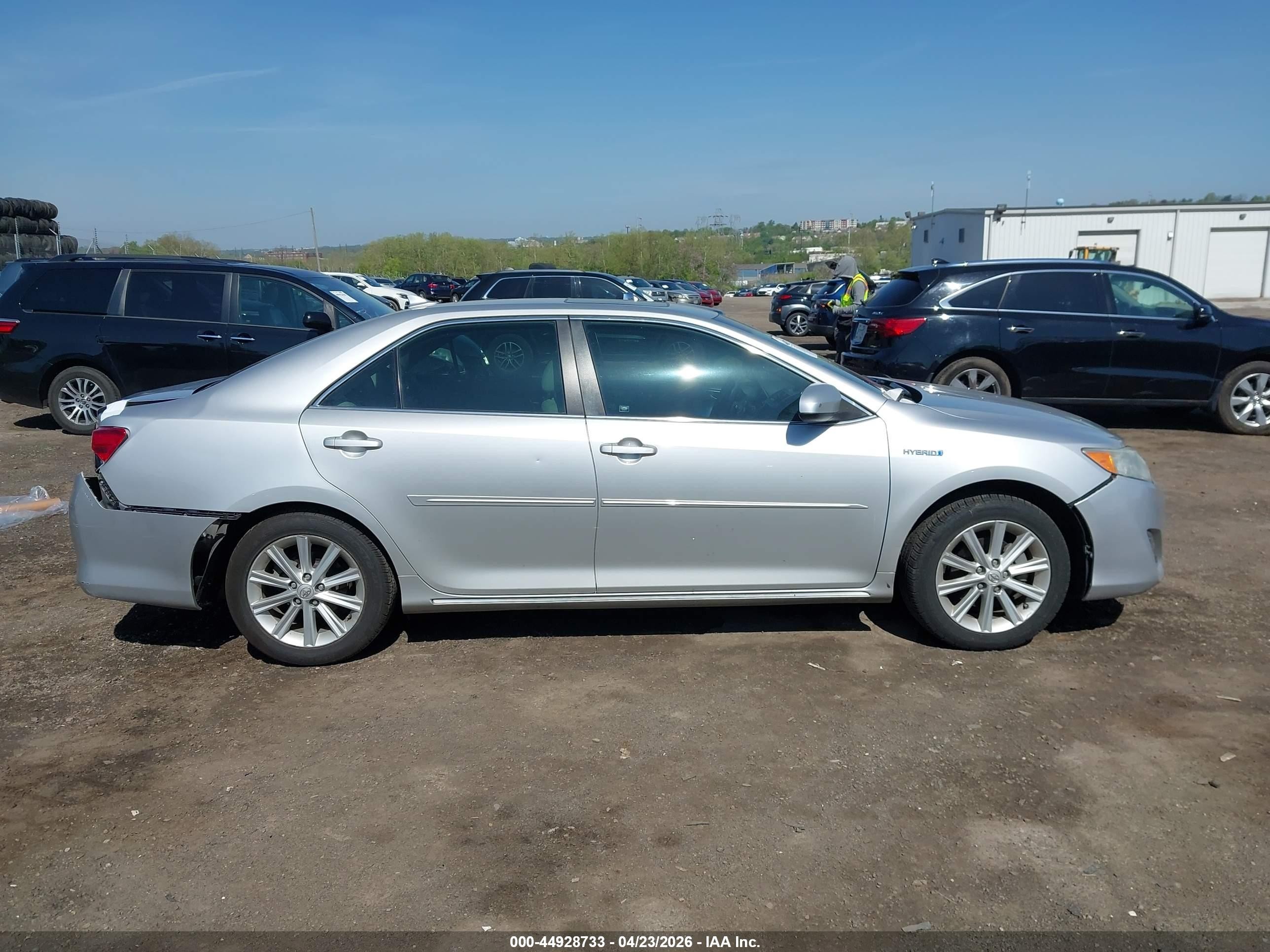 2012 Toyota Camry Hybrid Xle Silver vin: 4T1BD1FK7CU041293
