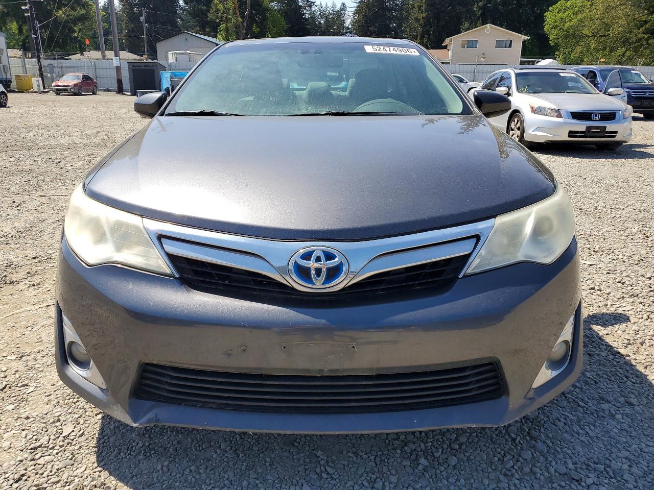 2012 Toyota Camry Hybrid Xle Gray vin: 4T1BD1FK7CU046476