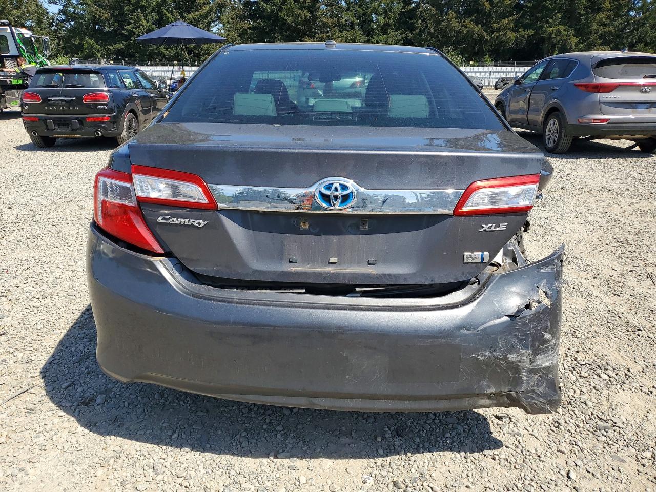 2012 Toyota Camry Hybrid Xle Gray vin: 4T1BD1FK7CU046476