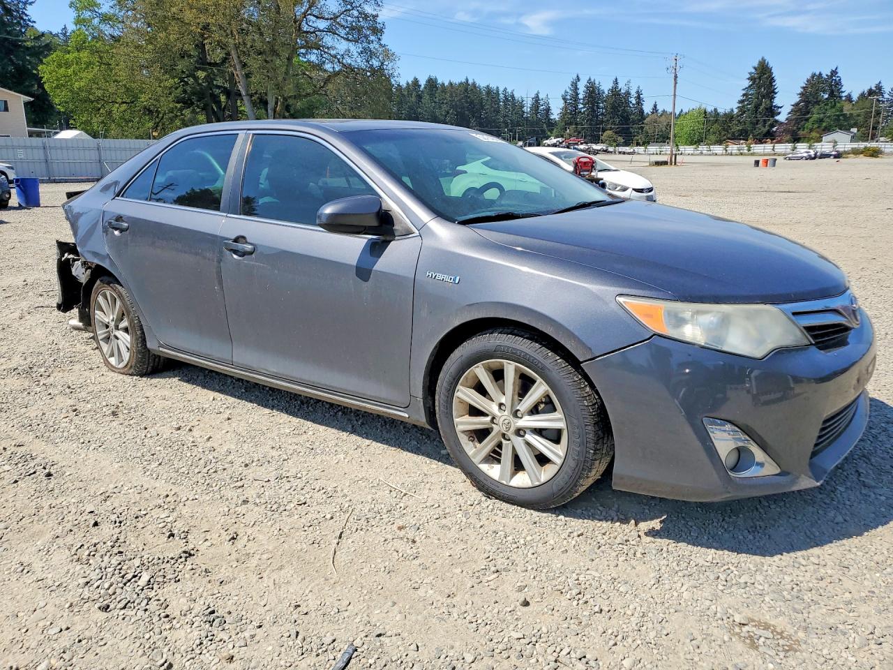 2012 Toyota Camry Hybrid Xle Gray vin: 4T1BD1FK7CU046476