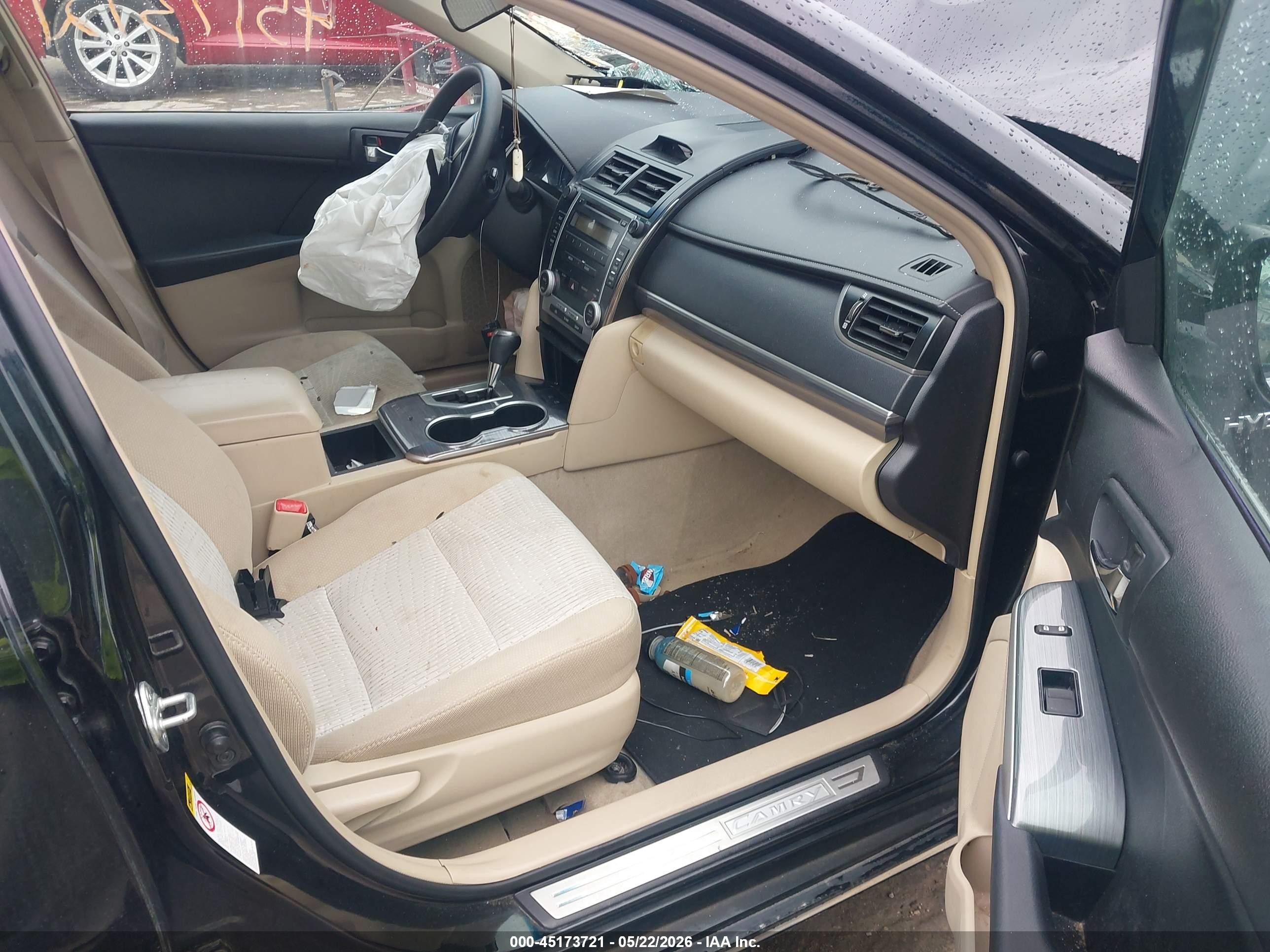 2012 Toyota Camry Hybrid Le Black vin: 4T1BD1FK7CU051984