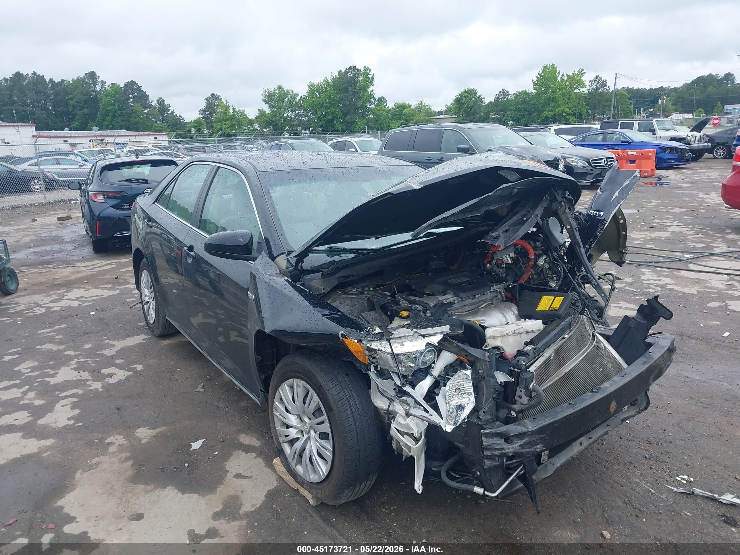 2012 Toyota Camry Hybrid Le Black vin: 4T1BD1FK7CU051984