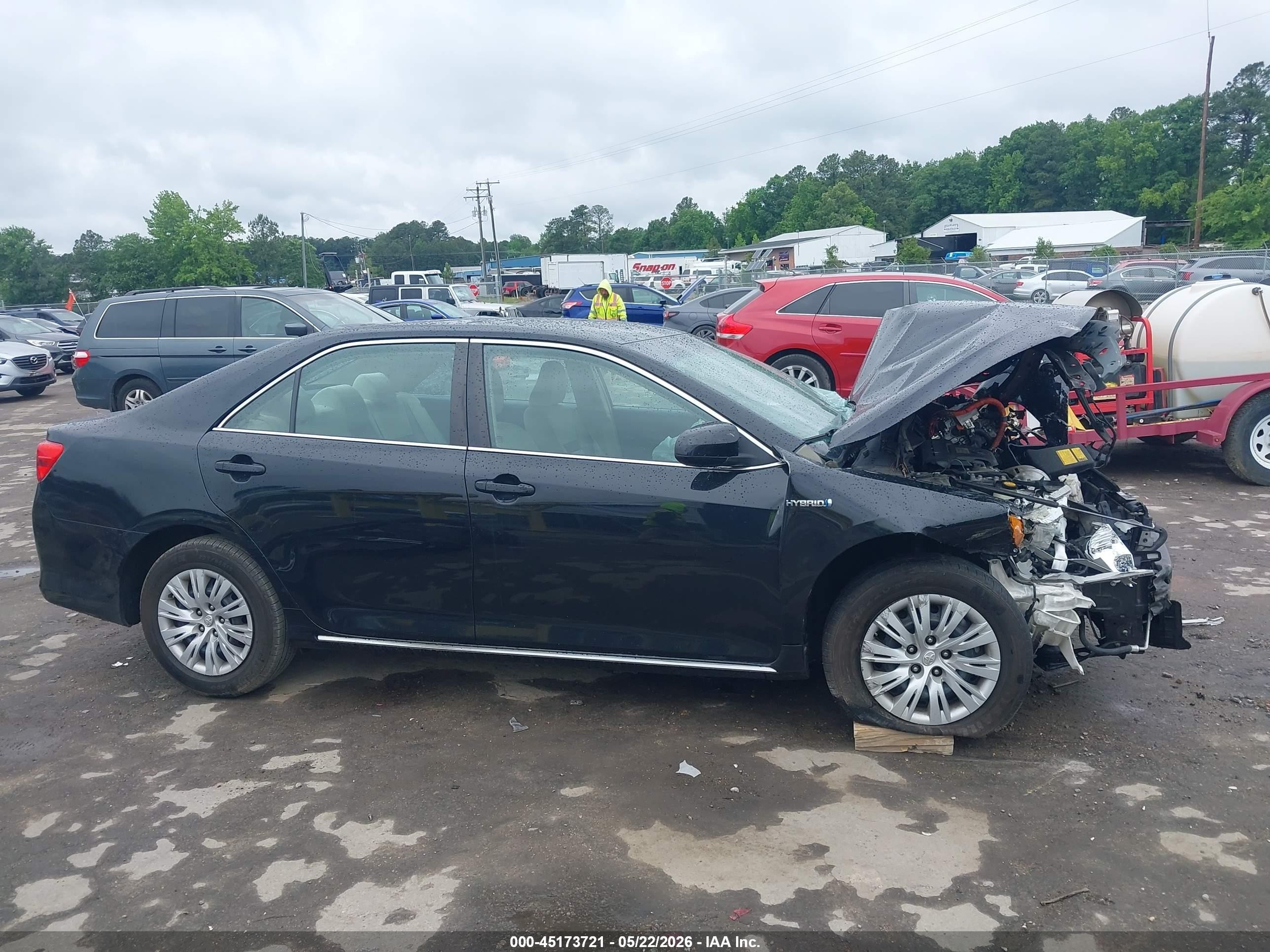 2012 Toyota Camry Hybrid Le Black vin: 4T1BD1FK7CU051984