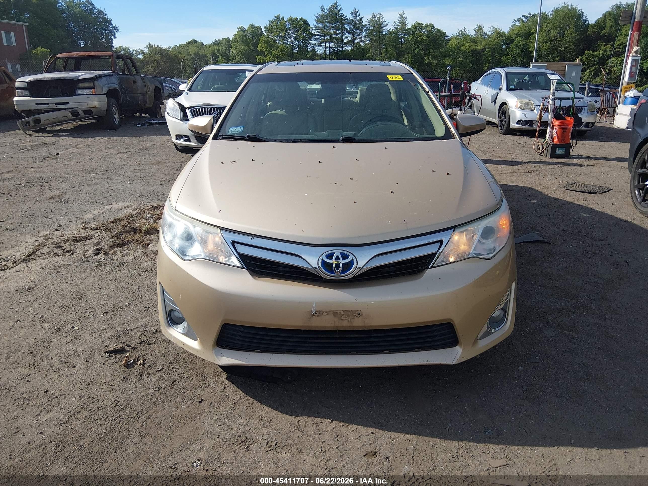 2012 Toyota Camry Hybrid Xle Champagne vin: 4T1BD1FK7CU053931