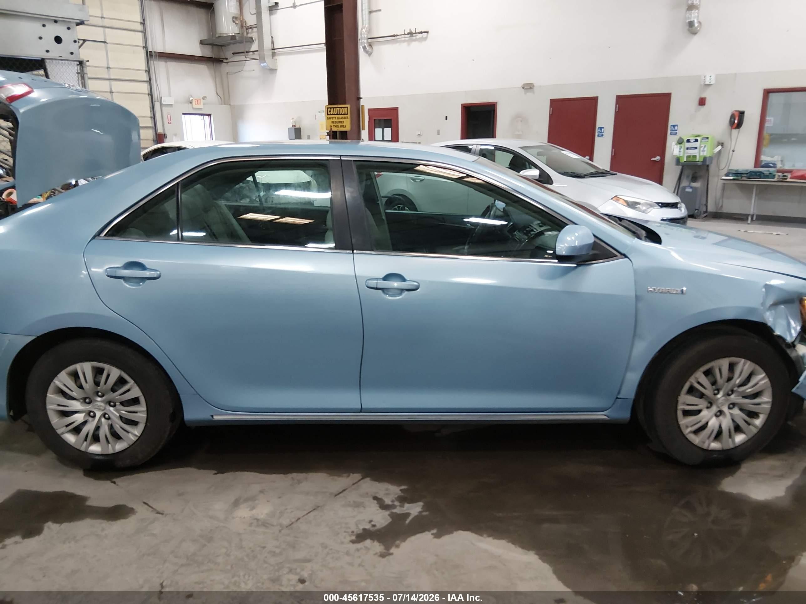 2012 Toyota Camry Hybrid Le Синий vin: 4T1BD1FK7CU057493