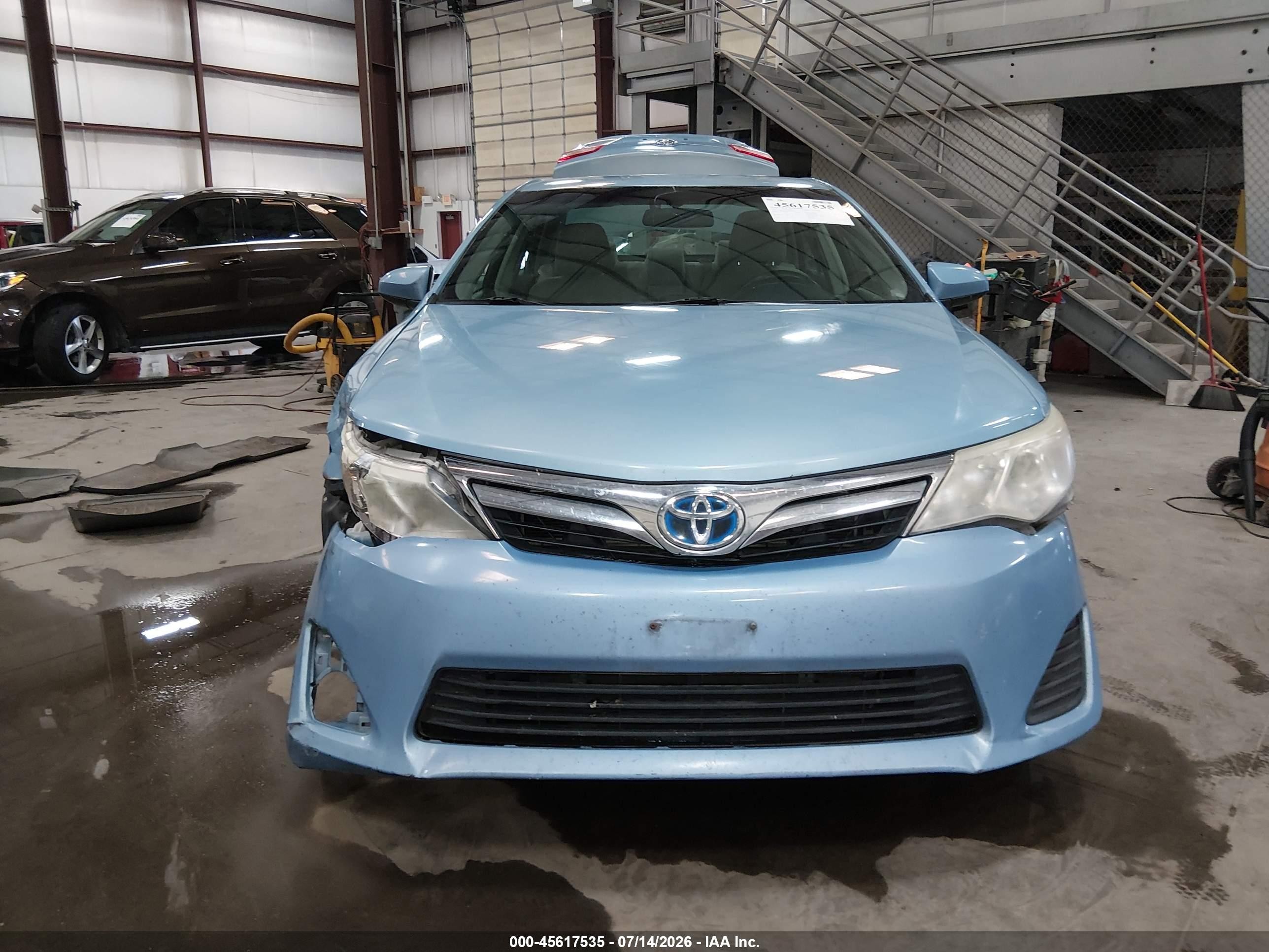 2012 Toyota Camry Hybrid Le Синий vin: 4T1BD1FK7CU057493