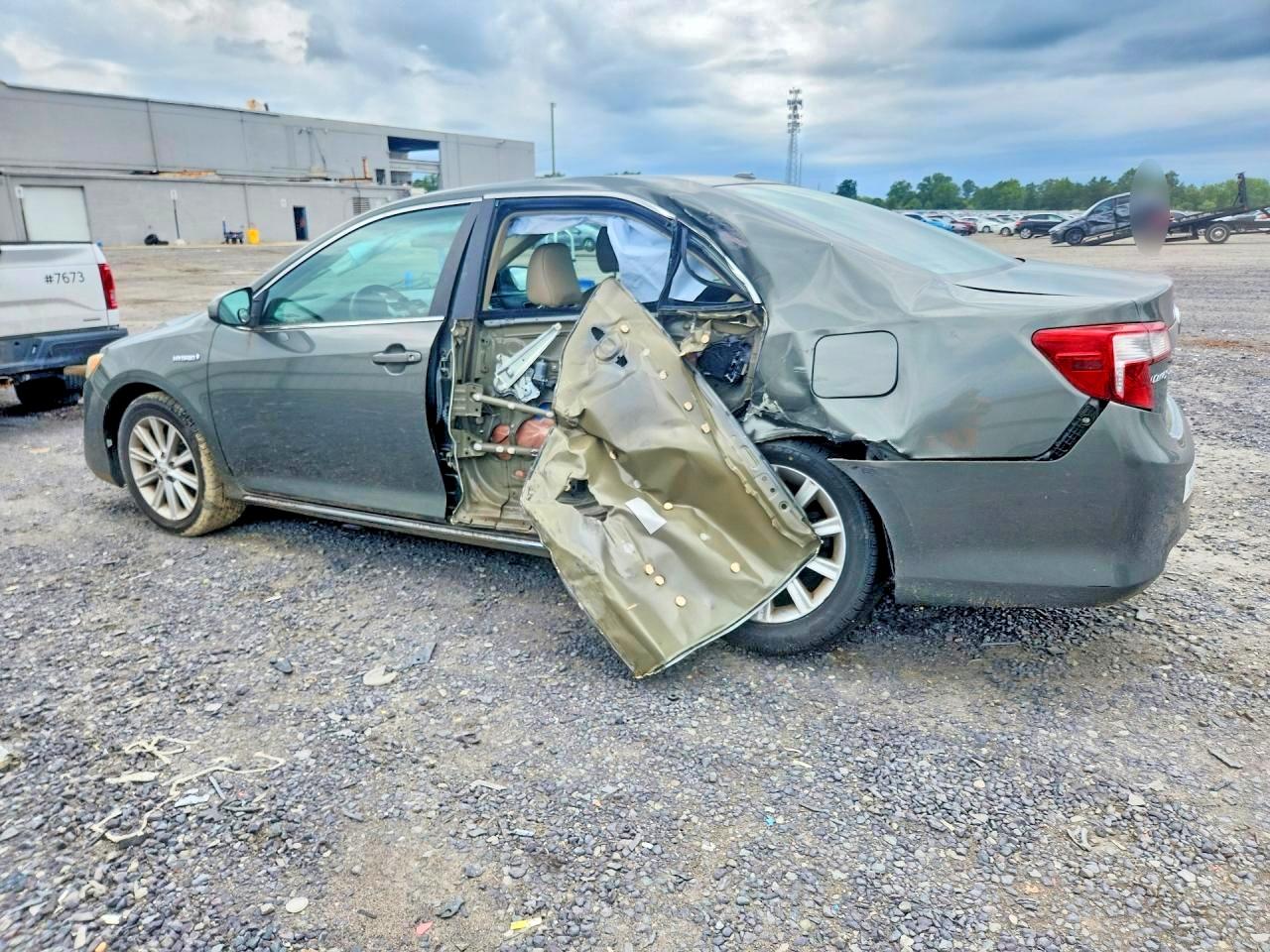 2012 Toyota Camry Hybrid Xle Серый vin: 4T1BD1FK7CU059230