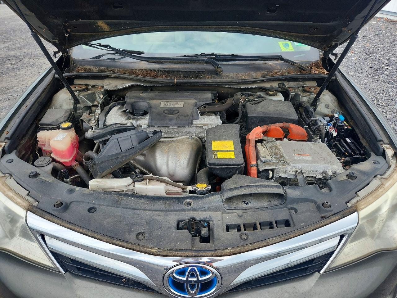 2012 Toyota Camry Hybrid Xle Серый vin: 4T1BD1FK7CU059230