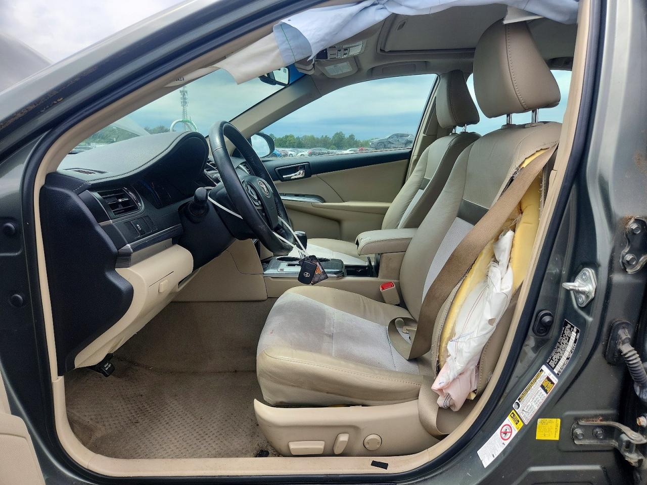 2012 Toyota Camry Hybrid Xle Серый vin: 4T1BD1FK7CU059230