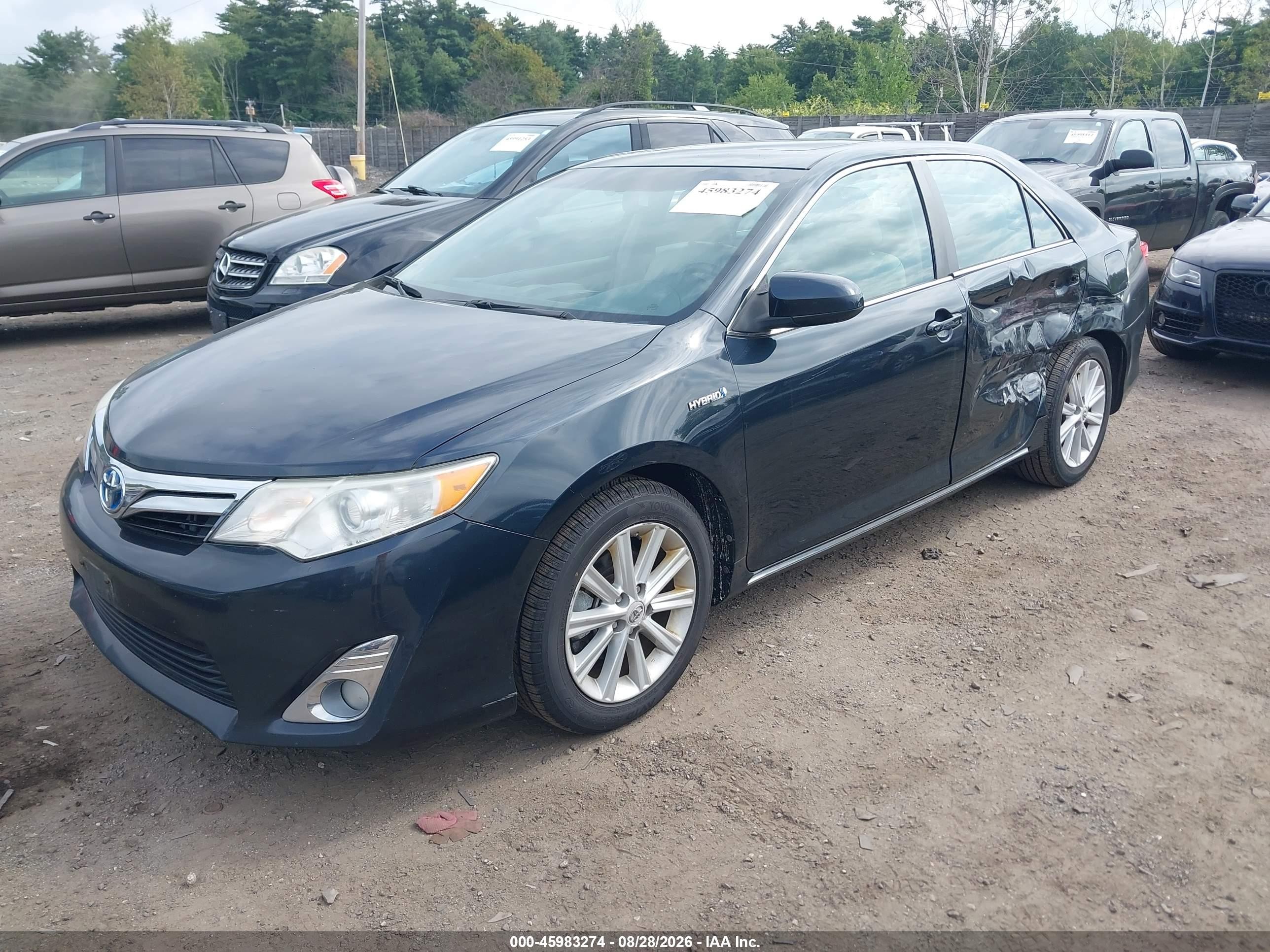 2012 Toyota Camry Hybrid Xle Black vin: 4T1BD1FK7CU060541