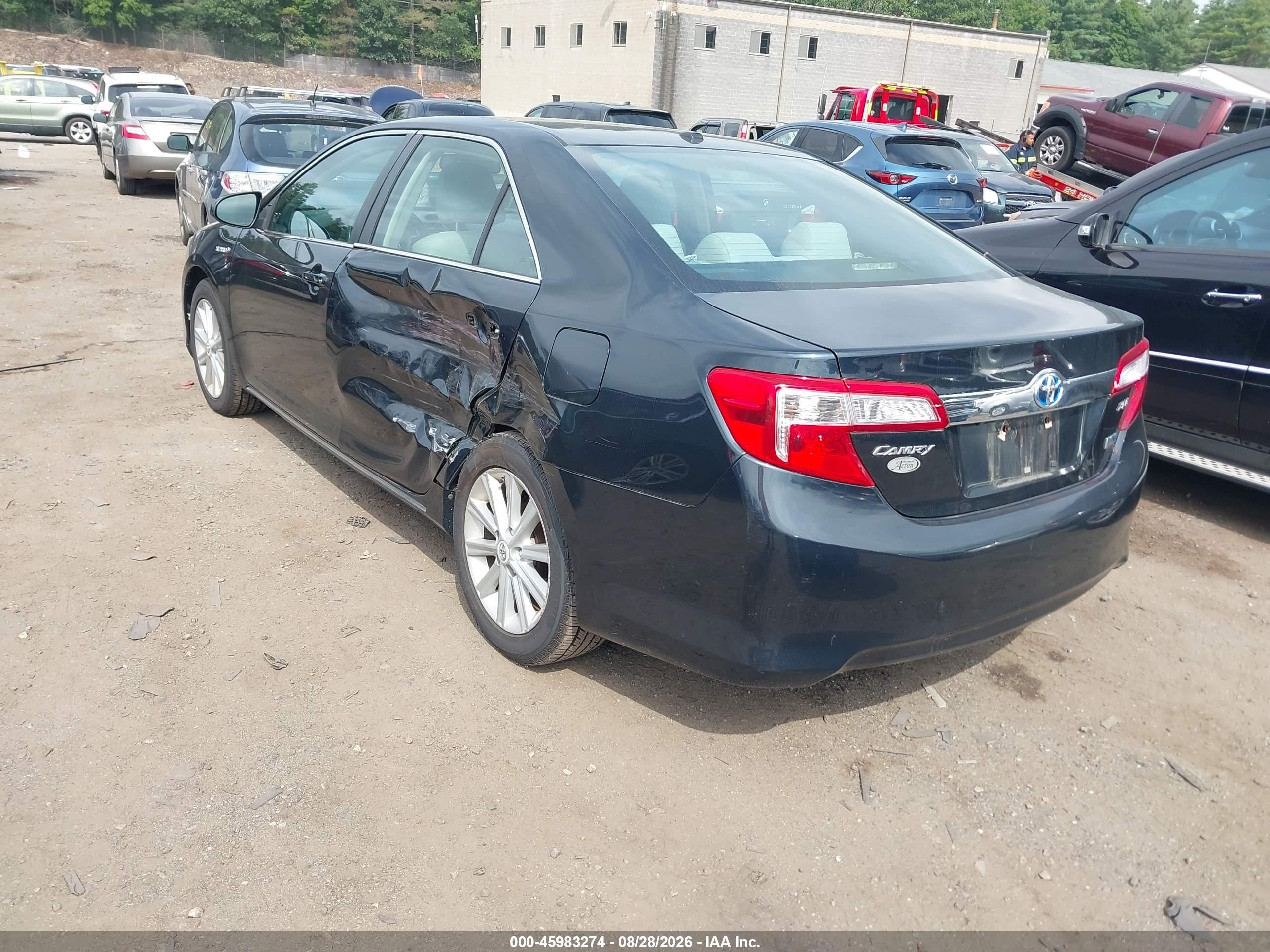2012 Toyota Camry Hybrid Xle Black vin: 4T1BD1FK7CU060541