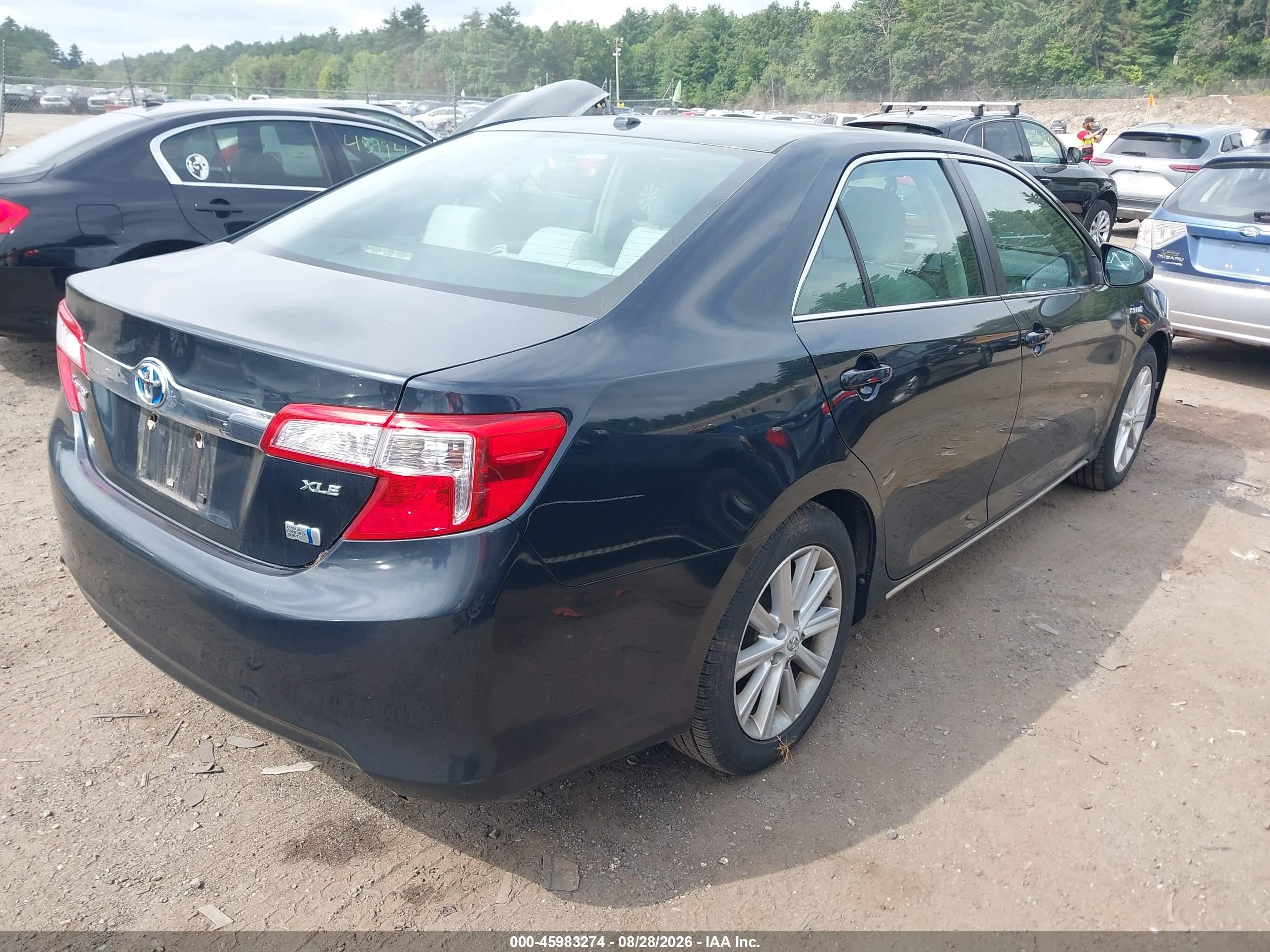 2012 Toyota Camry Hybrid Xle Black vin: 4T1BD1FK7CU060541