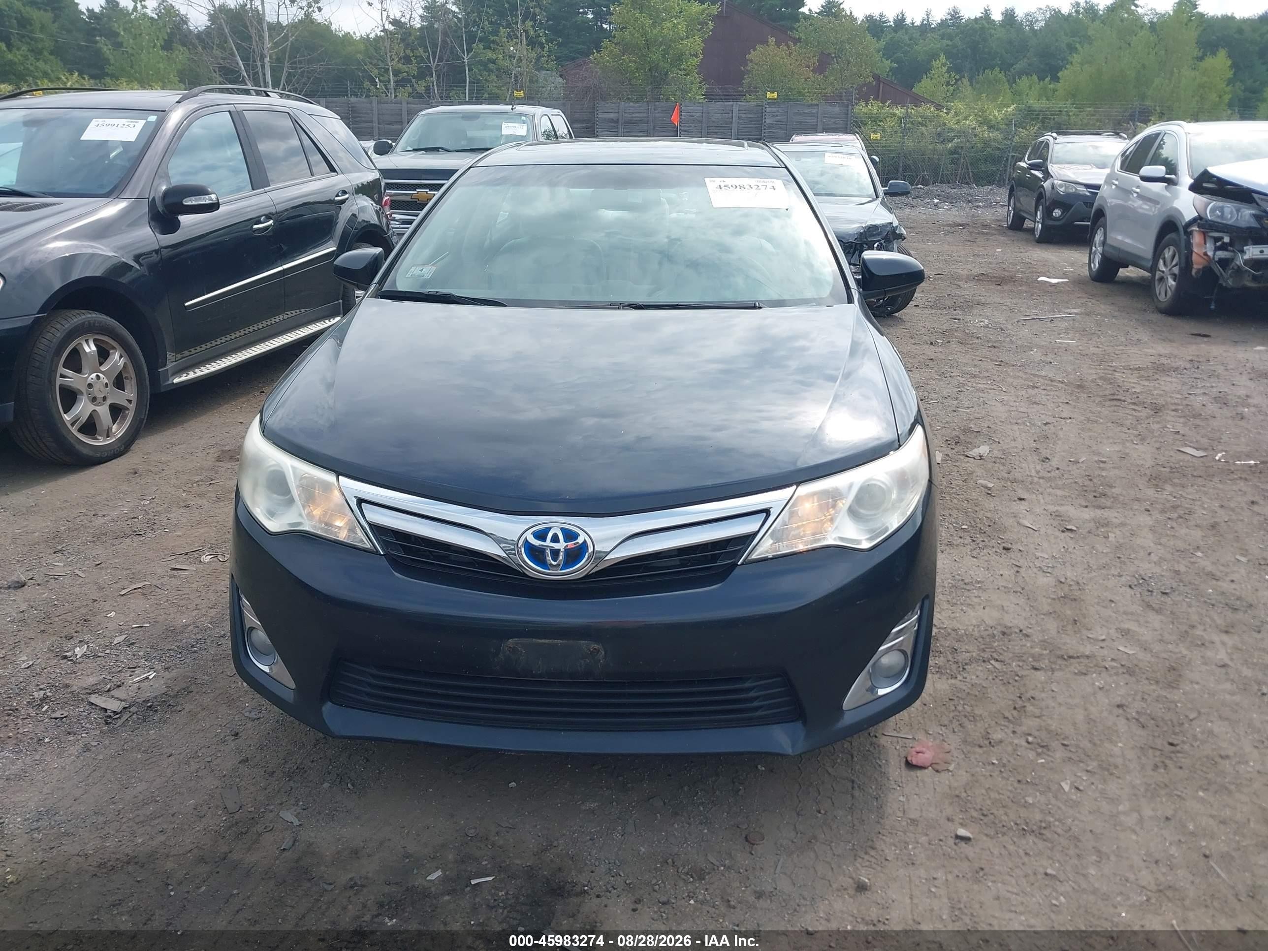 2012 Toyota Camry Hybrid Xle Black vin: 4T1BD1FK7CU060541