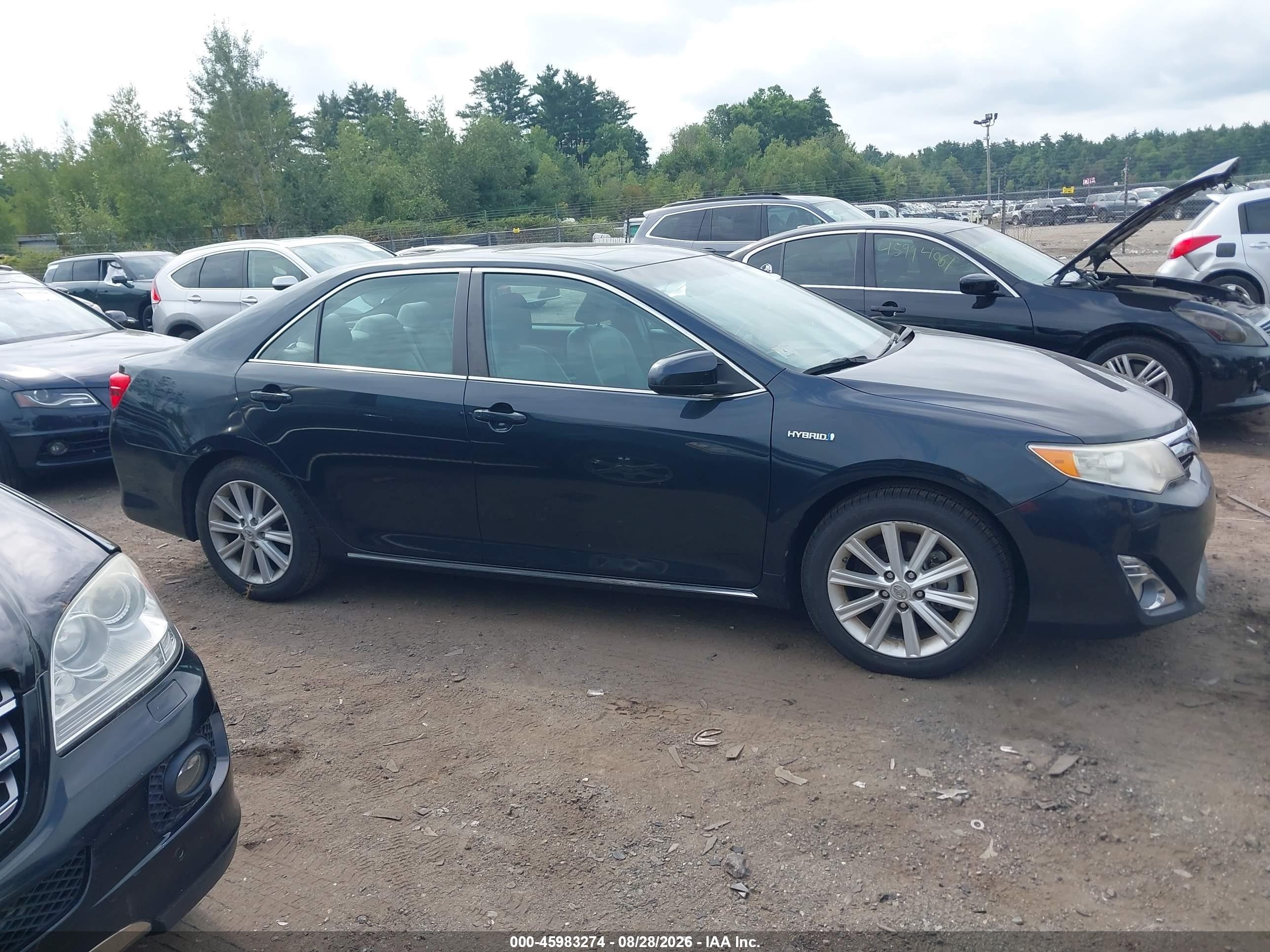 2012 Toyota Camry Hybrid Xle Black vin: 4T1BD1FK7CU060541