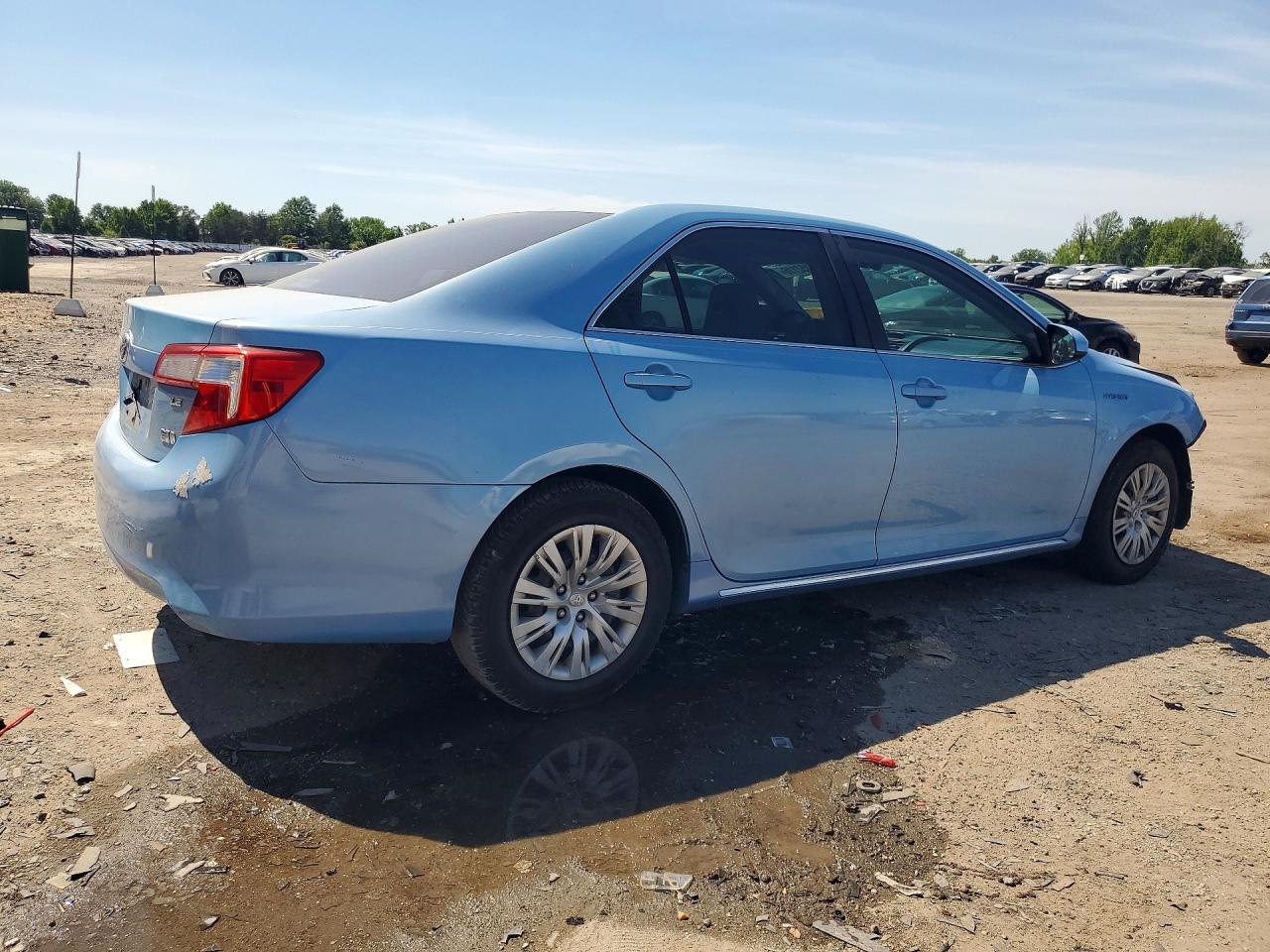 2013 Toyota Camry Hybrid Le Blue vin: 4T1BD1FK7DU065692