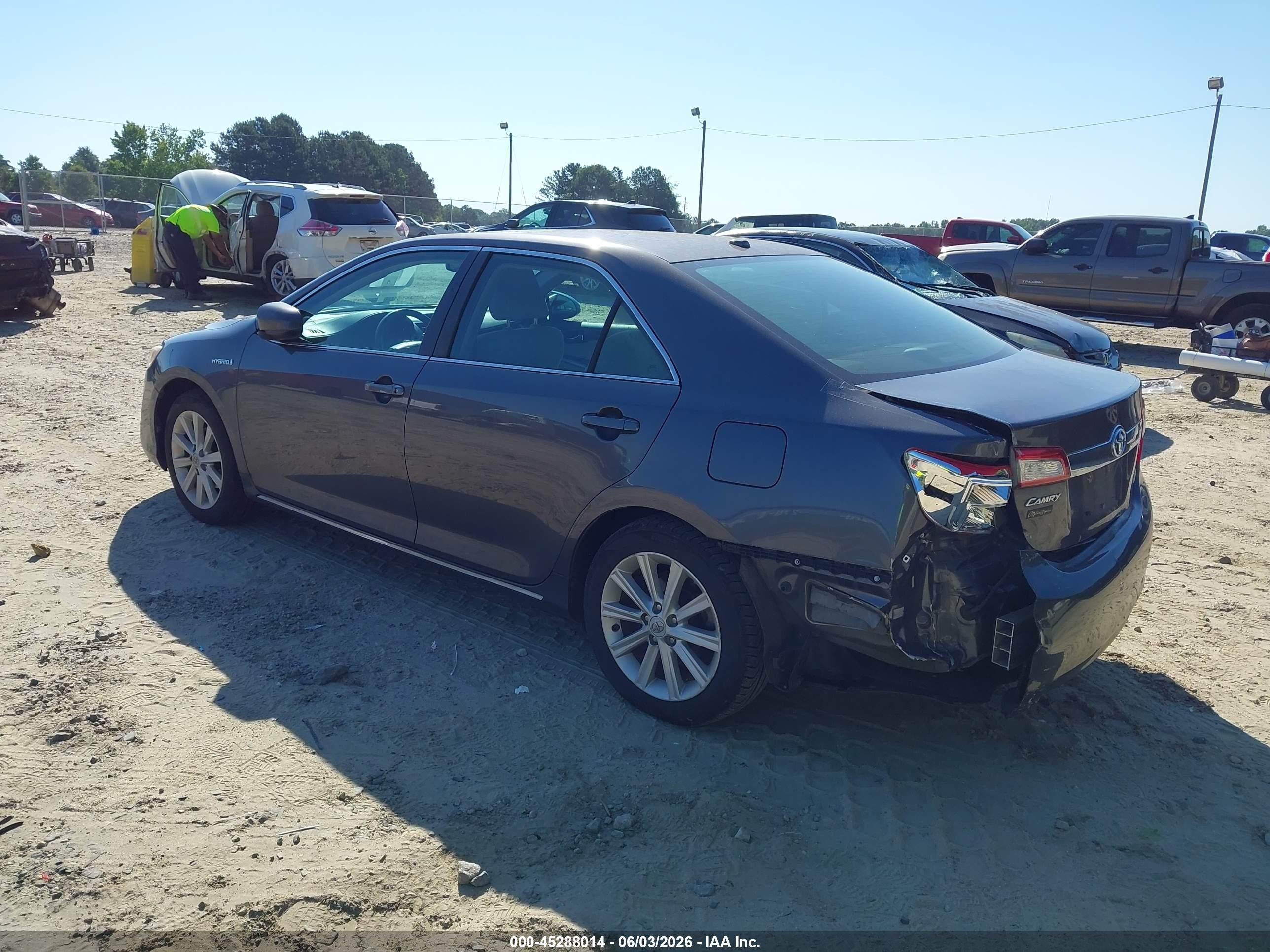 2013 Toyota Camry Hybrid Xle Серый vin: 4T1BD1FK7DU069838