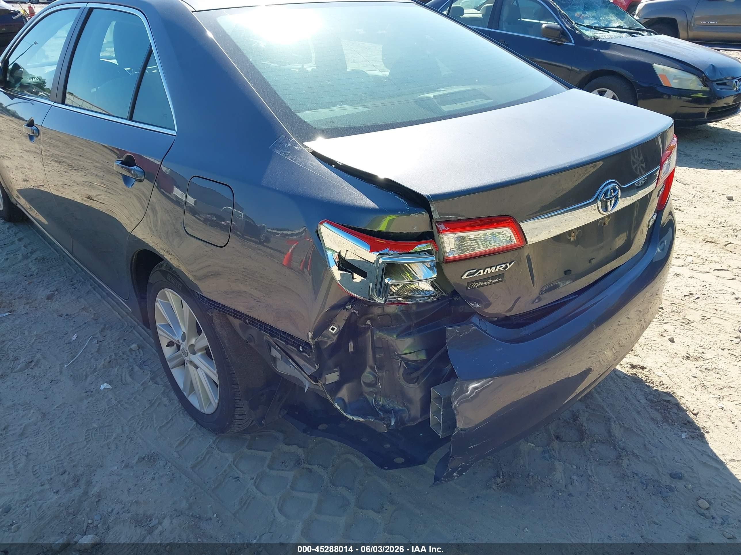 2013 Toyota Camry Hybrid Xle Серый vin: 4T1BD1FK7DU069838