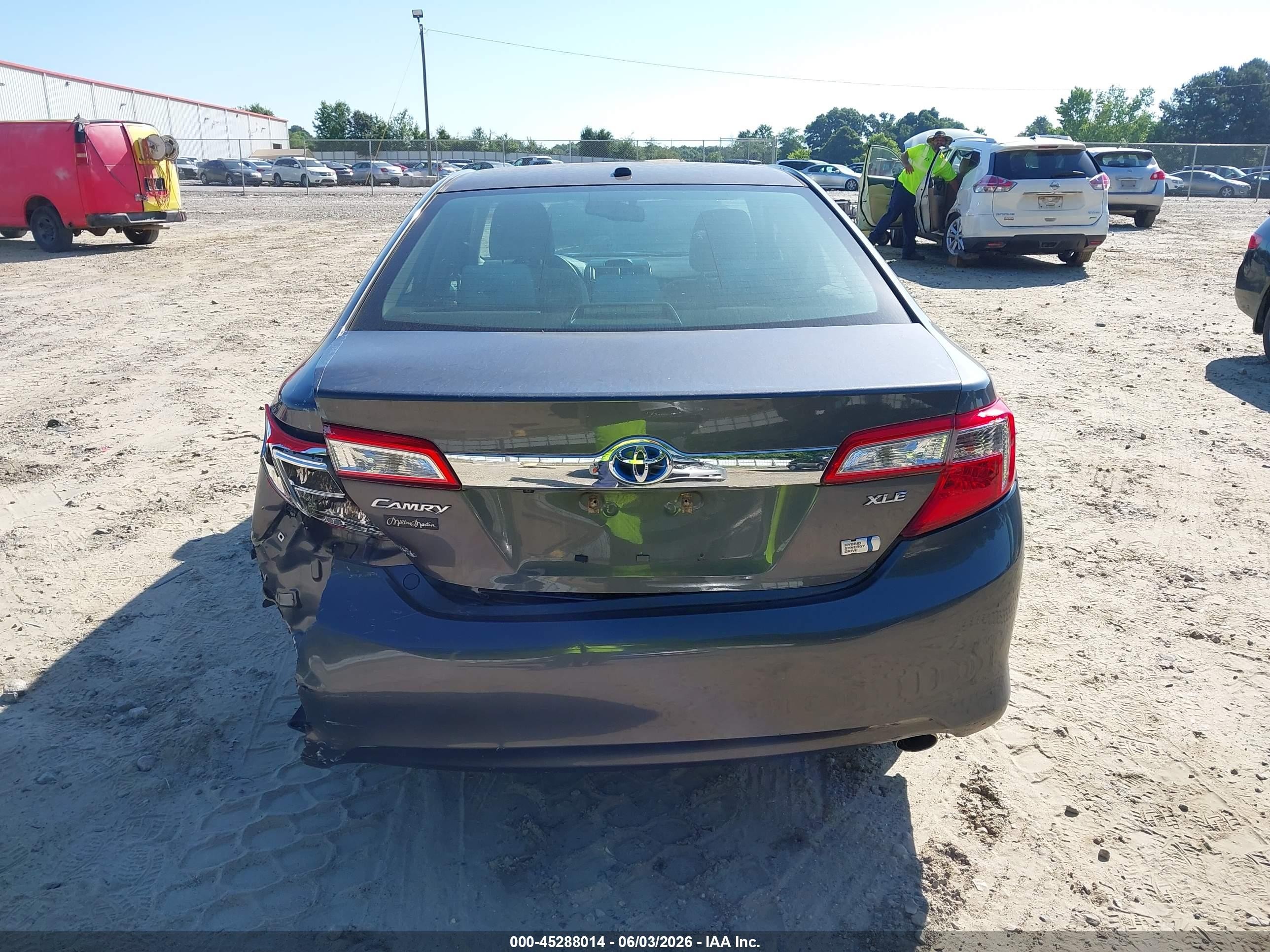2013 Toyota Camry Hybrid Xle Серый vin: 4T1BD1FK7DU069838