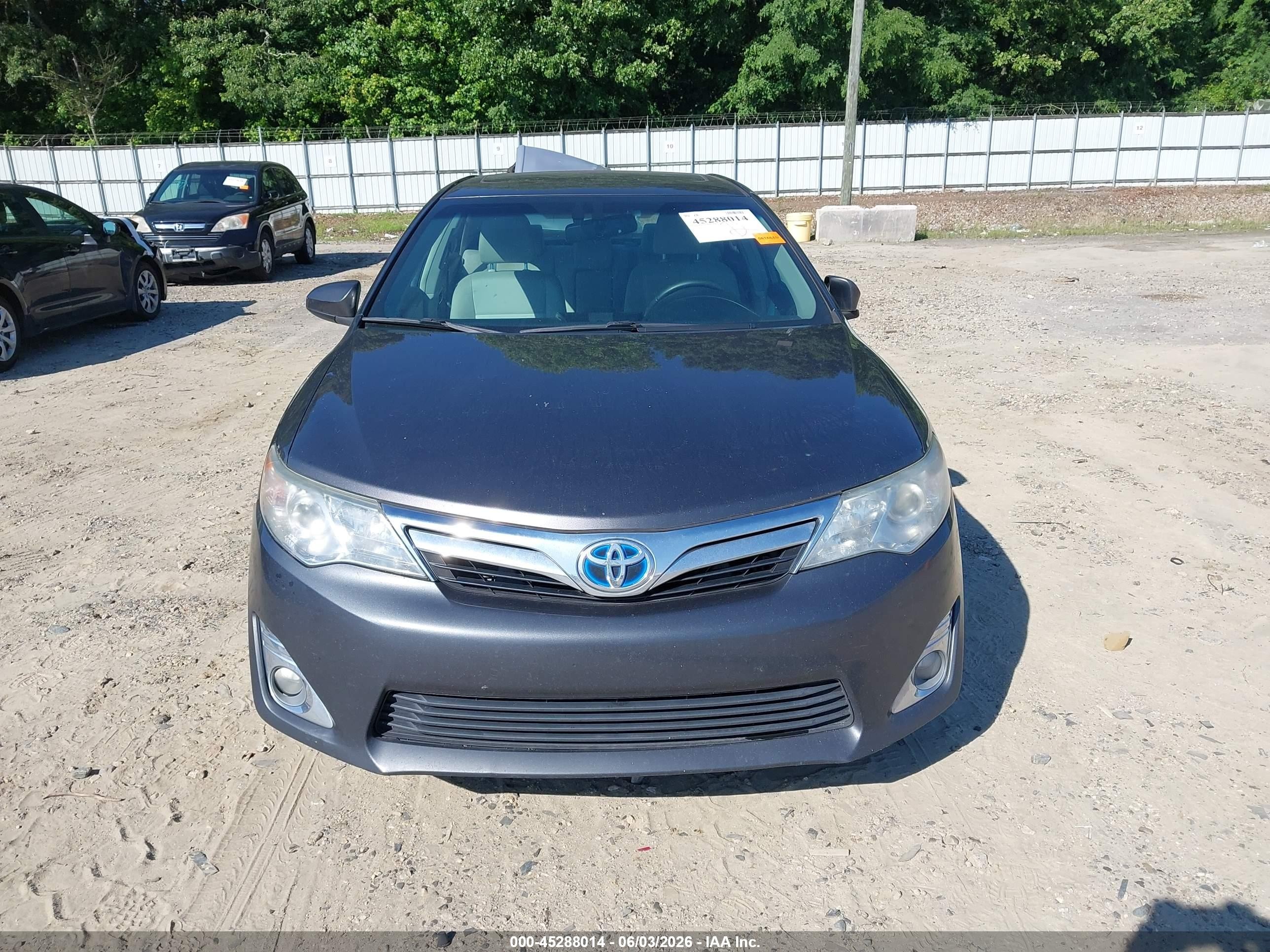 2013 Toyota Camry Hybrid Xle Серый vin: 4T1BD1FK7DU069838