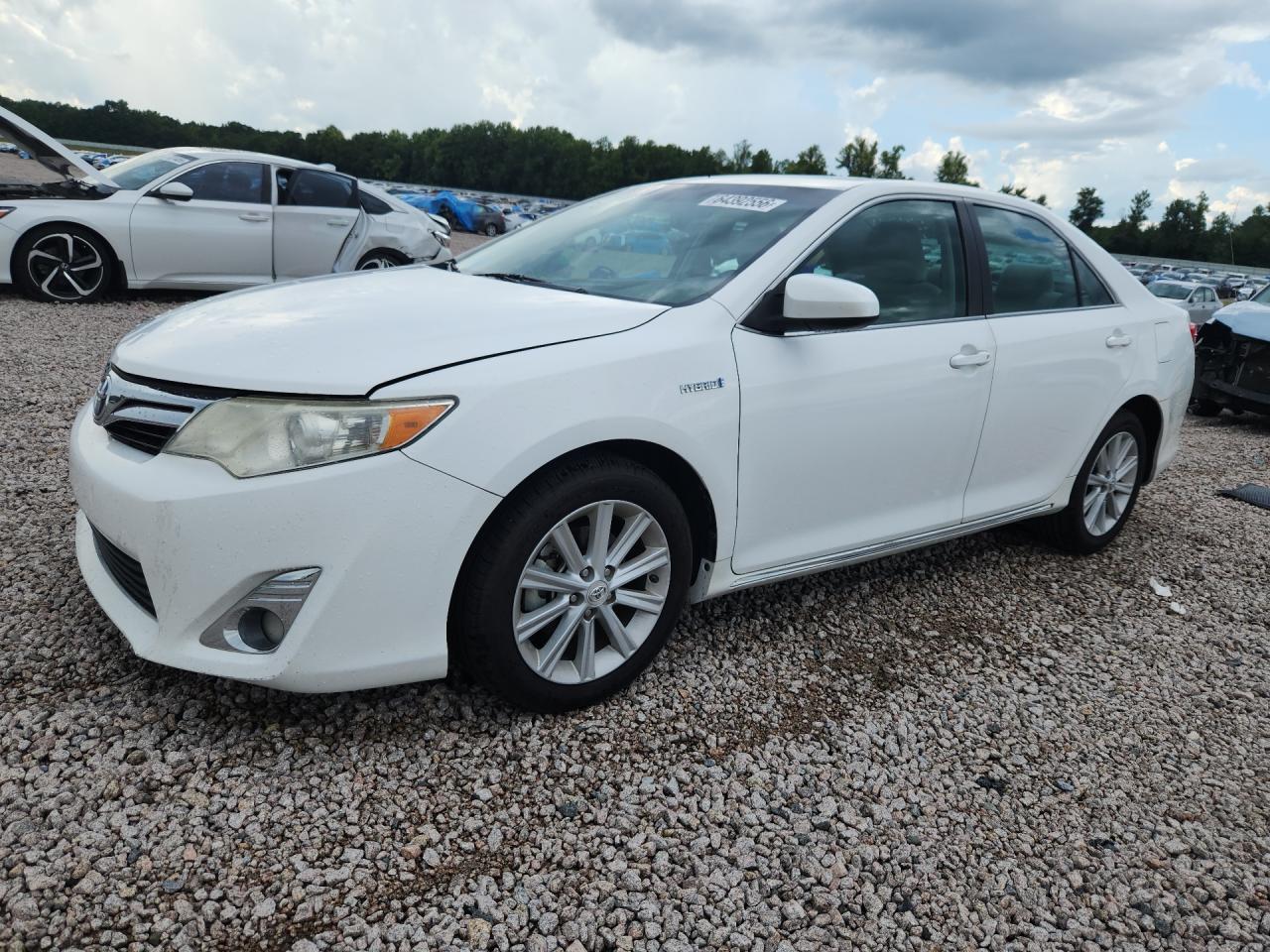 2013 Toyota Camry Hybrid Xle White vin: 4T1BD1FK7DU070049