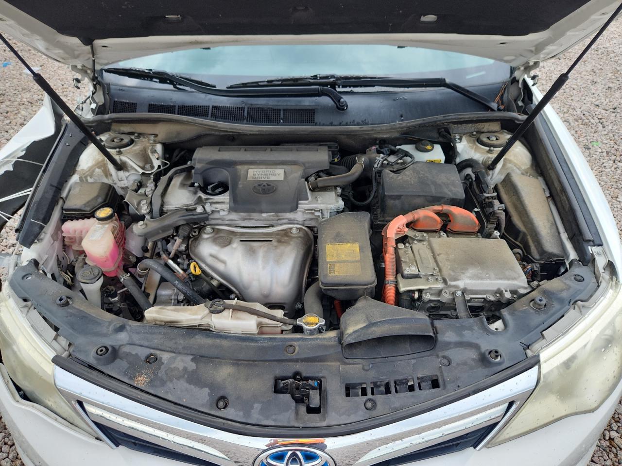 2013 Toyota Camry Hybrid Xle White vin: 4T1BD1FK7DU070049