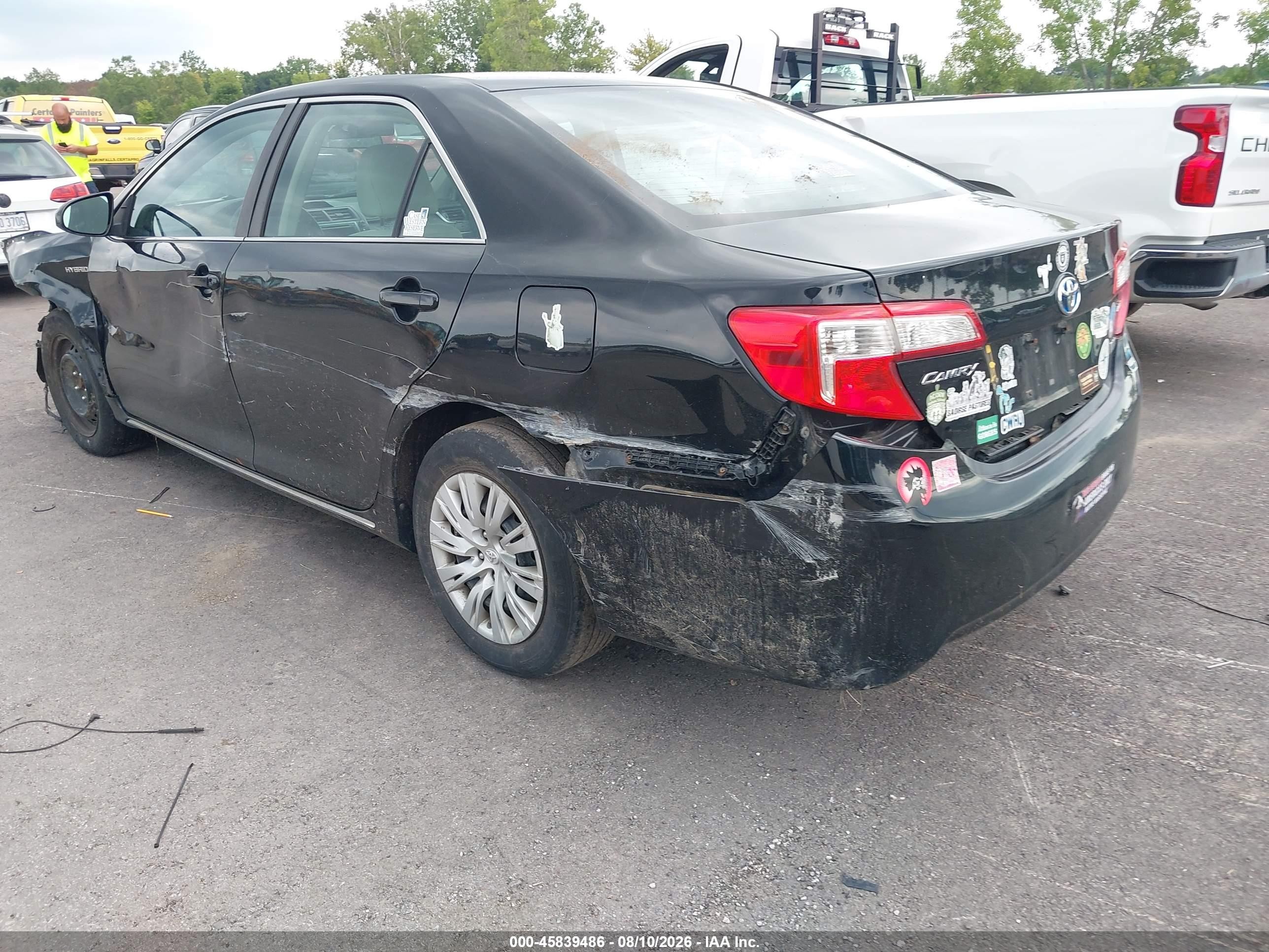 2013 Toyota Camry Hybrid Le Black vin: 4T1BD1FK7DU070925