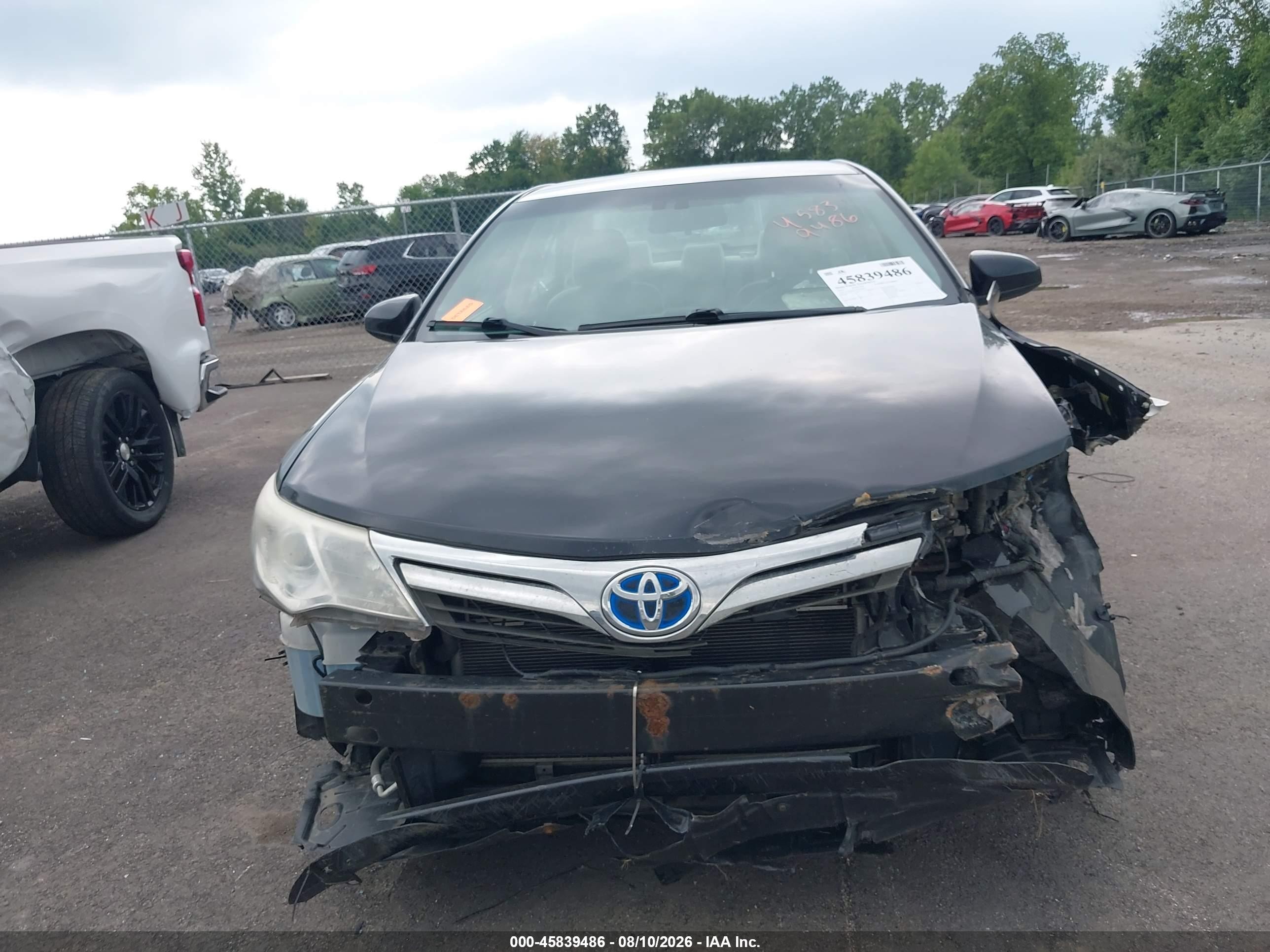 2013 Toyota Camry Hybrid Le Black vin: 4T1BD1FK7DU070925