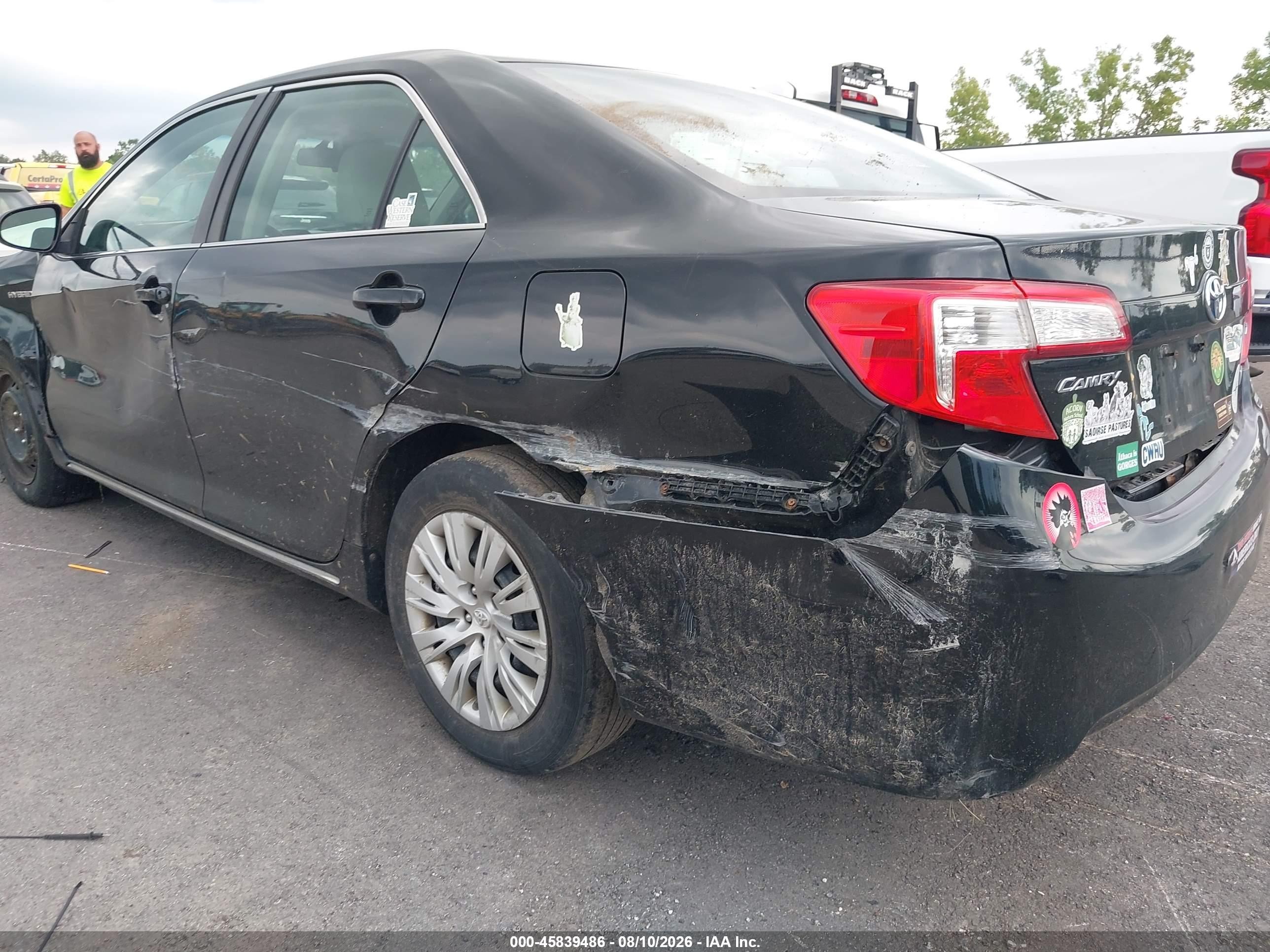 2013 Toyota Camry Hybrid Le Black vin: 4T1BD1FK7DU070925