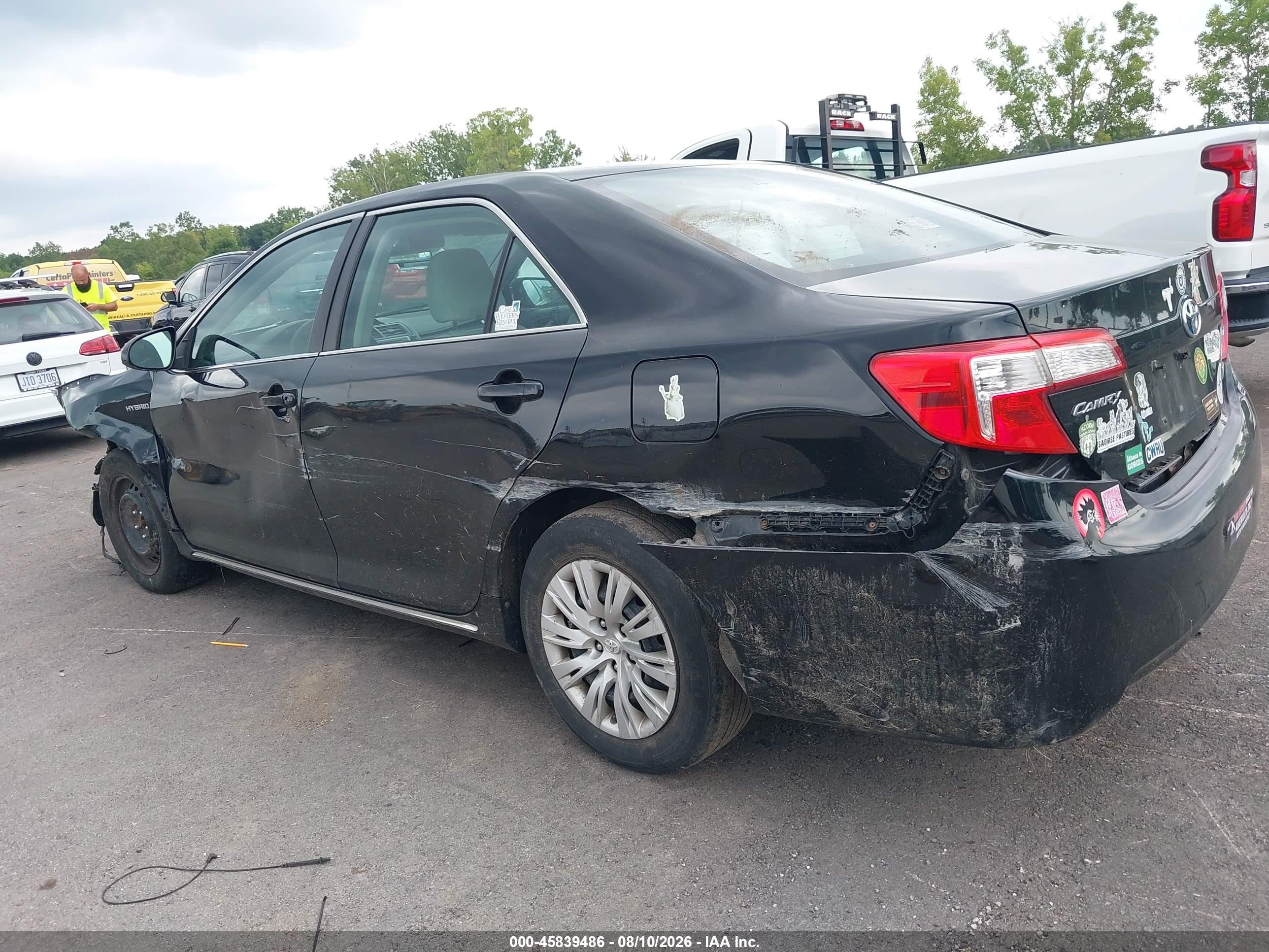 2013 Toyota Camry Hybrid Le Black vin: 4T1BD1FK7DU070925