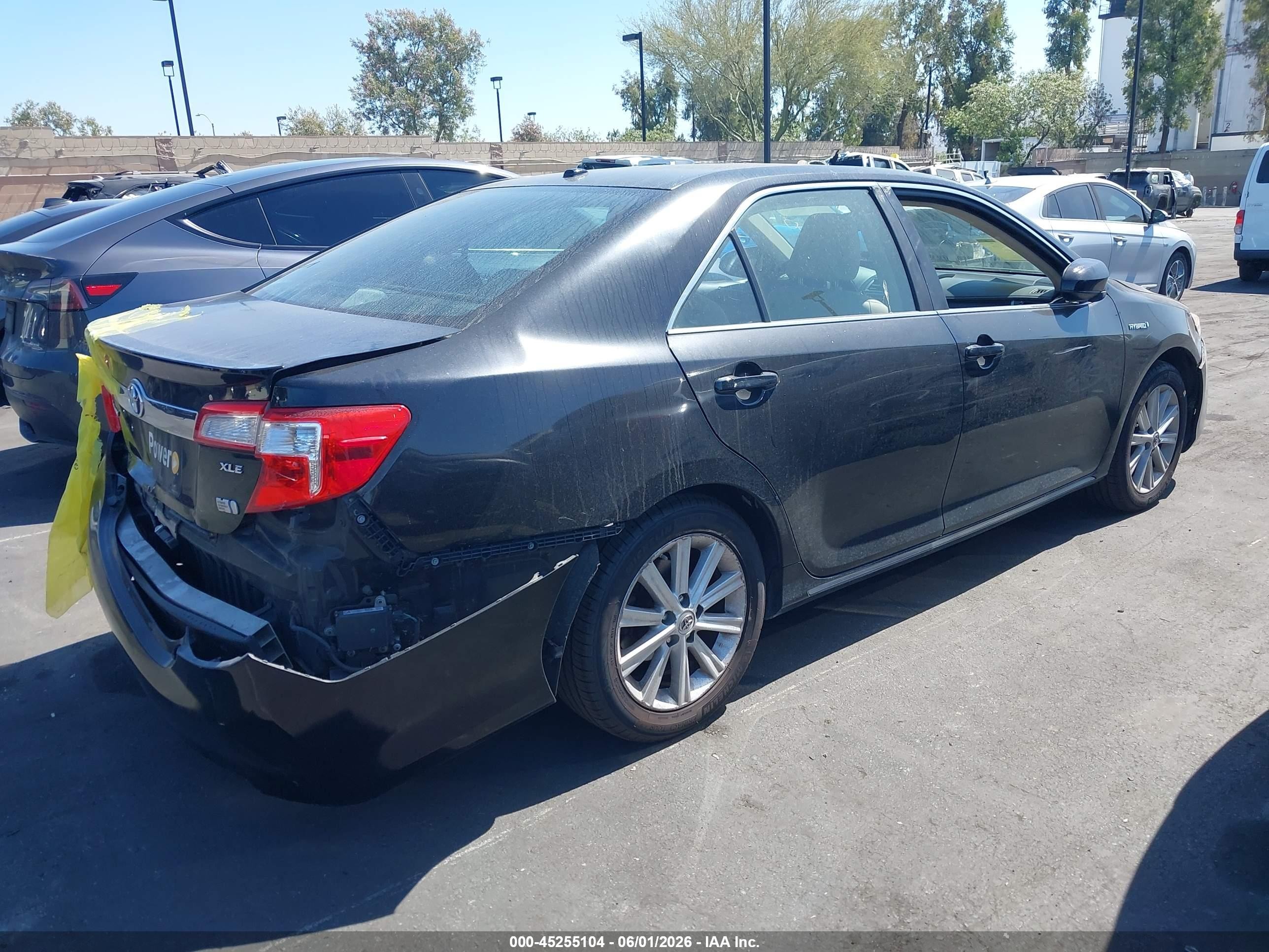 2013 Toyota Camry Hybrid Xle Black vin: 4T1BD1FK7DU071251