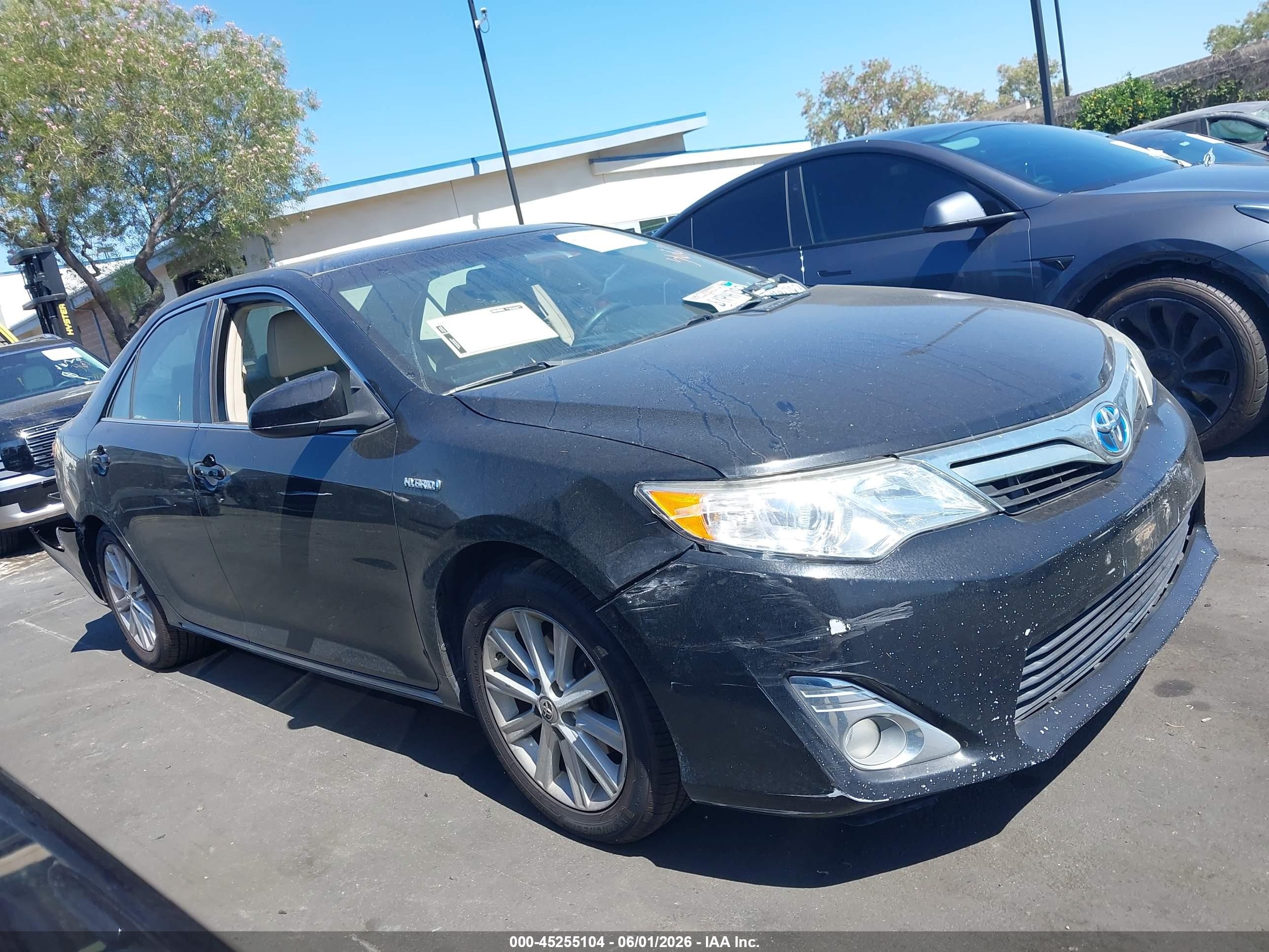 2013 Toyota Camry Hybrid Xle Black vin: 4T1BD1FK7DU071251