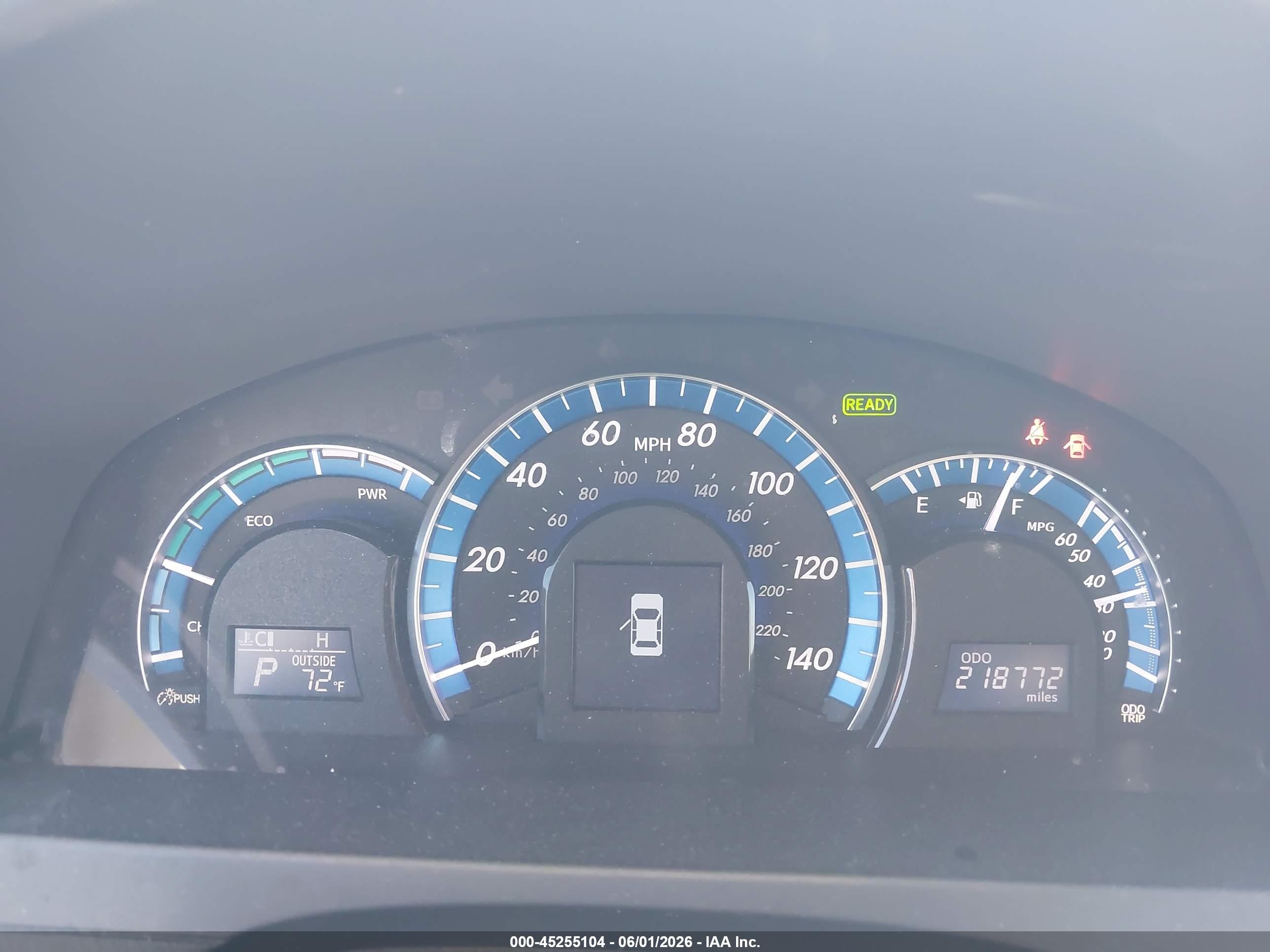 2013 Toyota Camry Hybrid Xle Black vin: 4T1BD1FK7DU071251