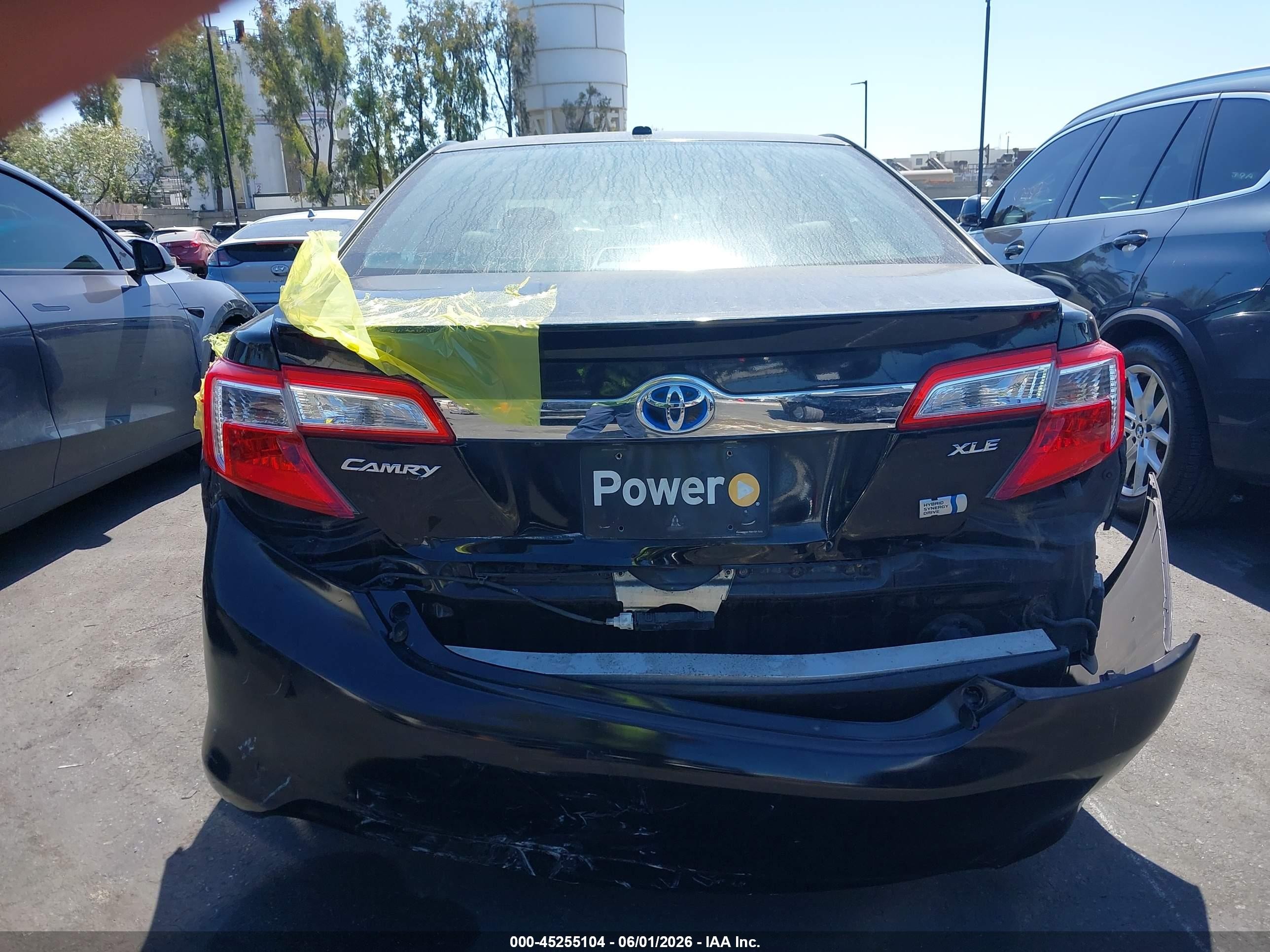 2013 Toyota Camry Hybrid Xle Black vin: 4T1BD1FK7DU071251