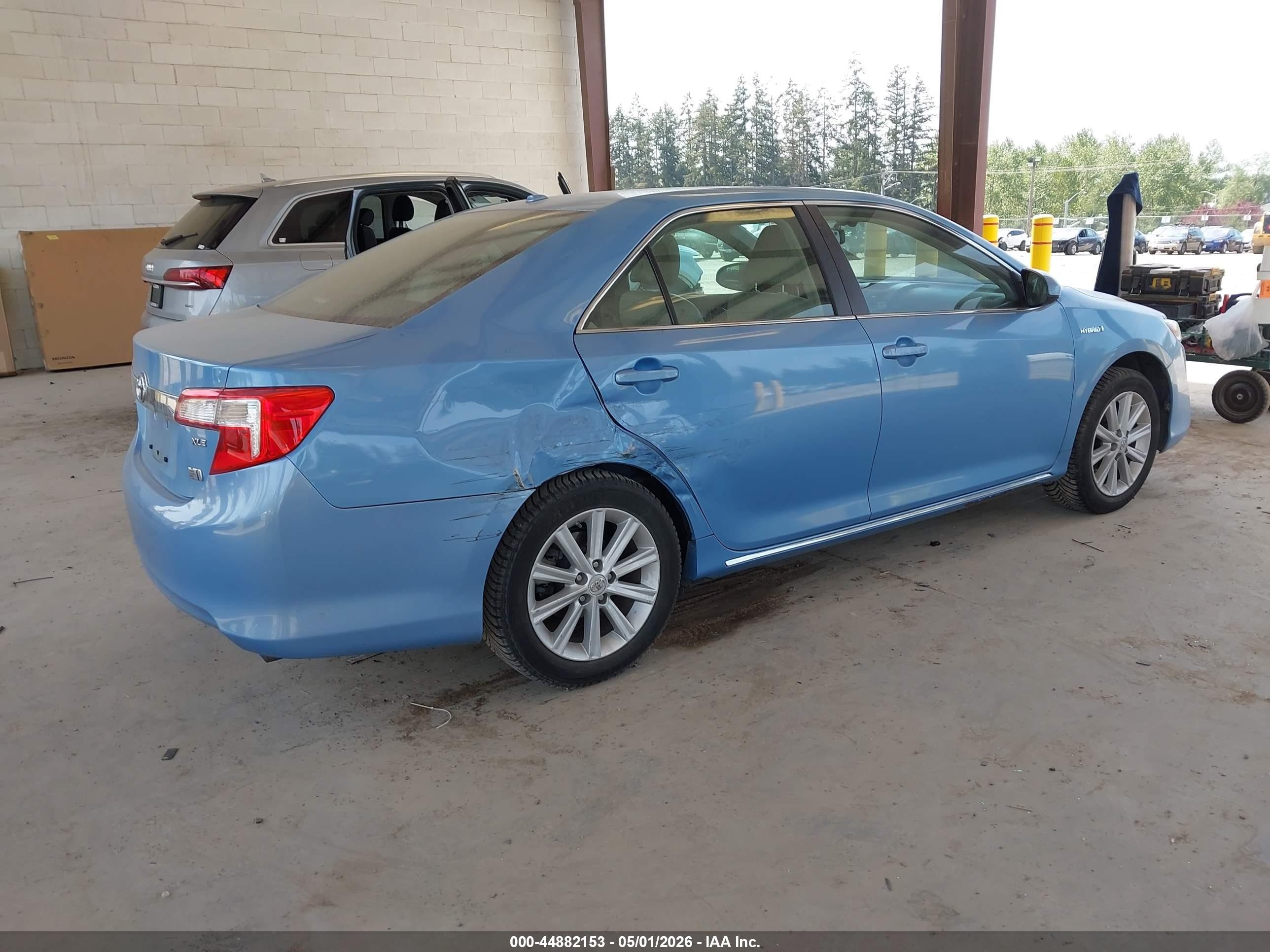2013 Toyota Camry Hybrid Xle Blue vin: 4T1BD1FK7DU071489