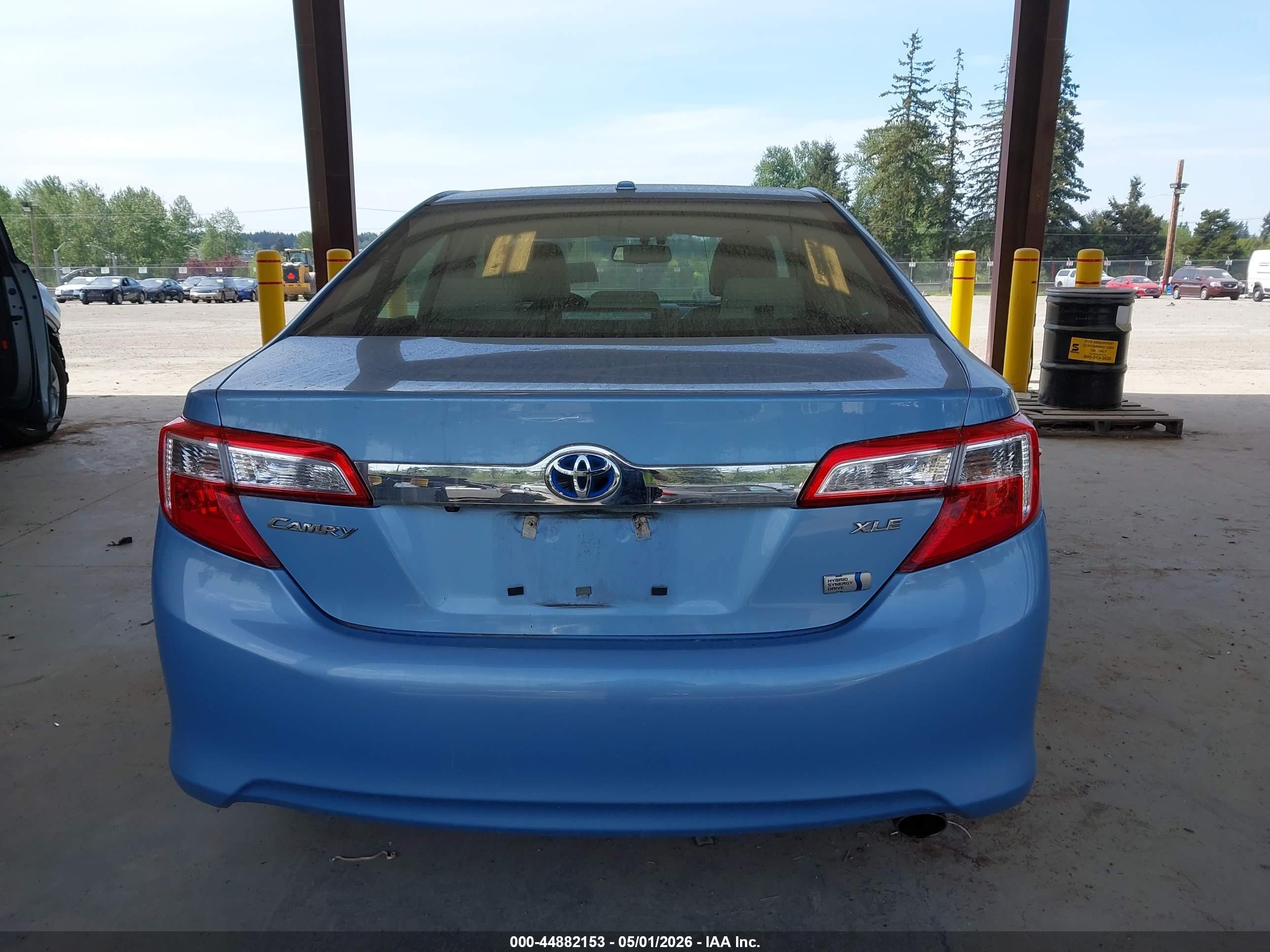 2013 Toyota Camry Hybrid Xle Blue vin: 4T1BD1FK7DU071489