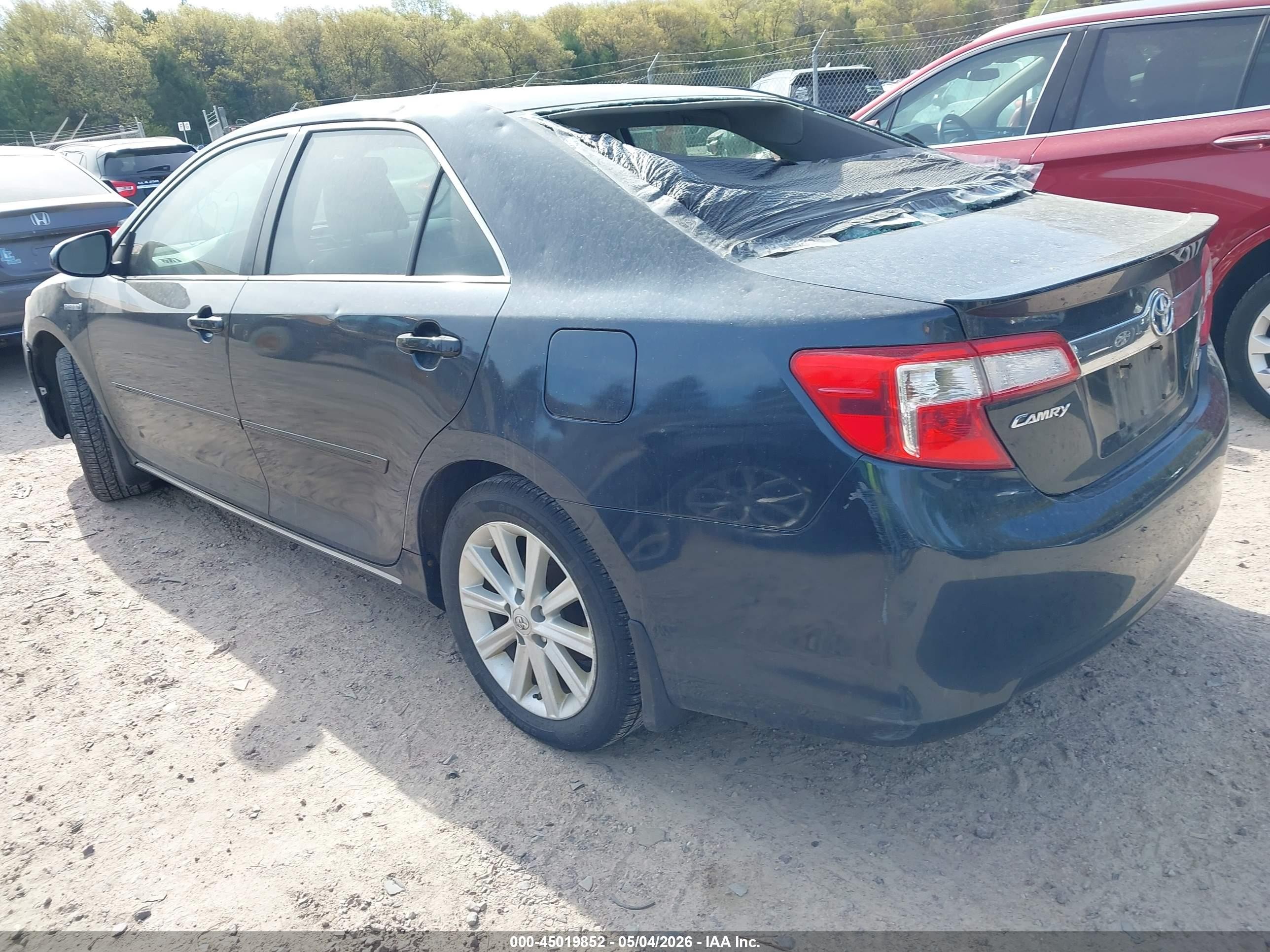 2013 Toyota Camry Hybrid Xle Black vin: 4T1BD1FK7DU073405