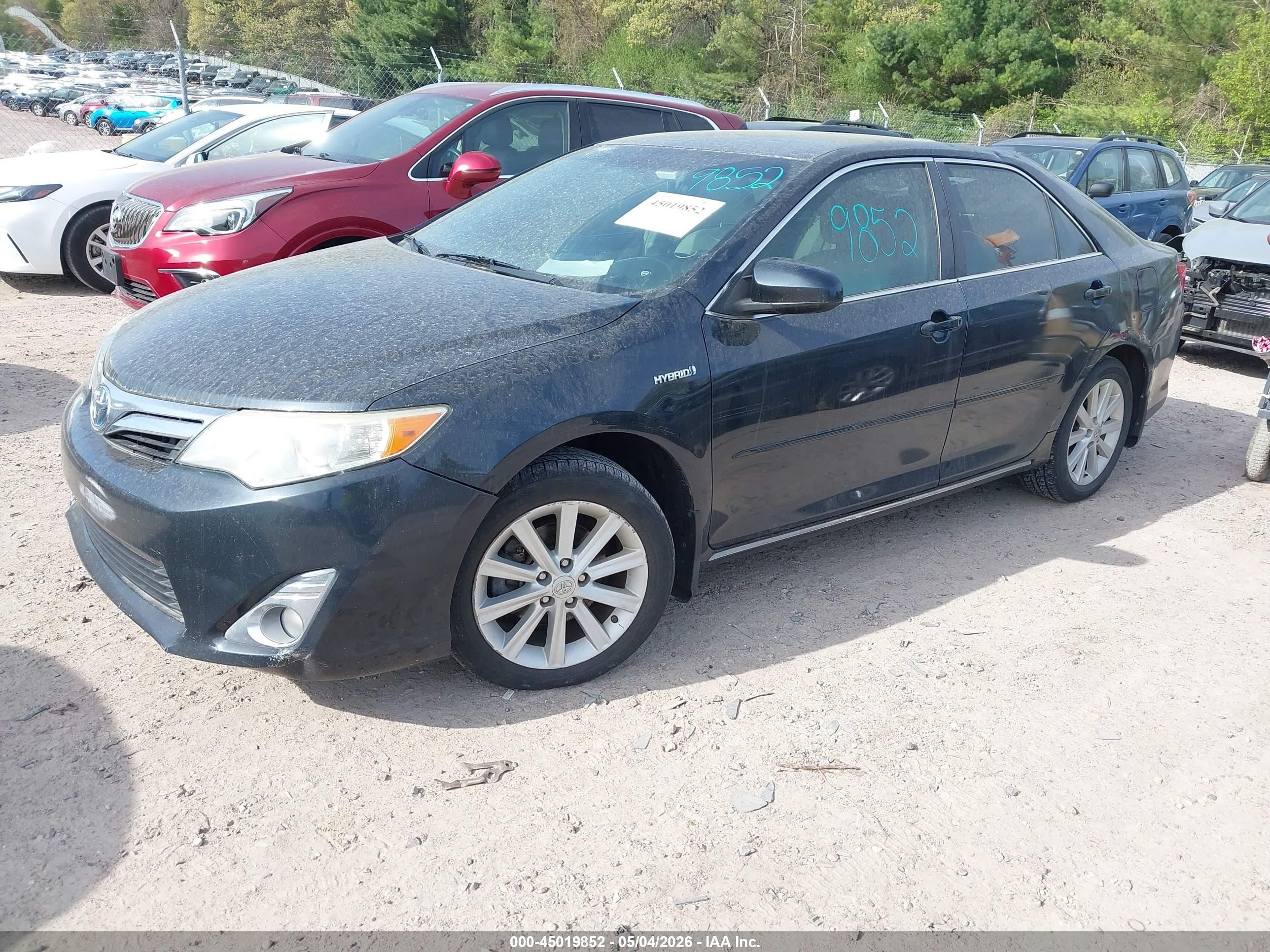 2013 Toyota Camry Hybrid Xle Black vin: 4T1BD1FK7DU073405
