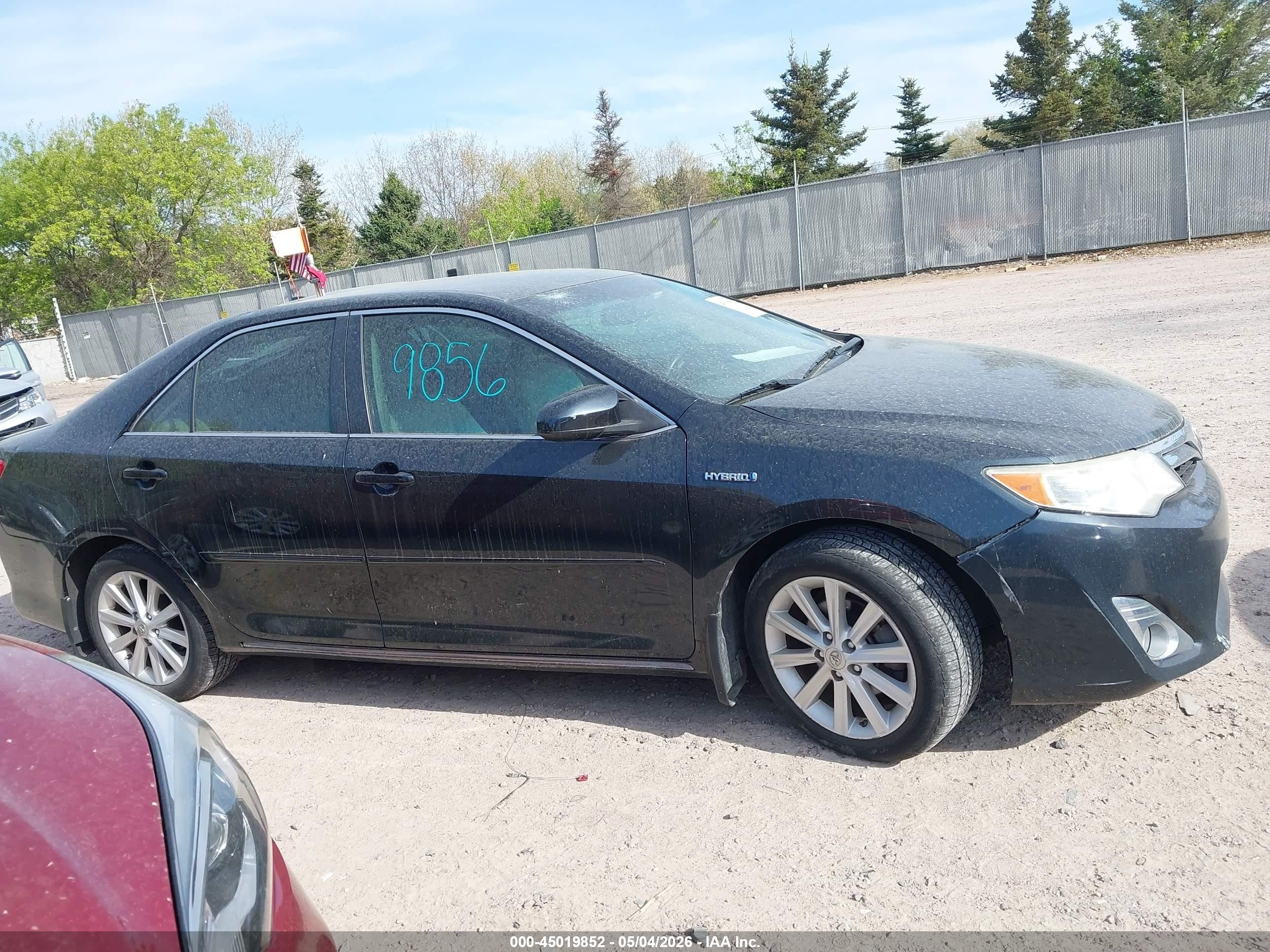 2013 Toyota Camry Hybrid Xle Black vin: 4T1BD1FK7DU073405