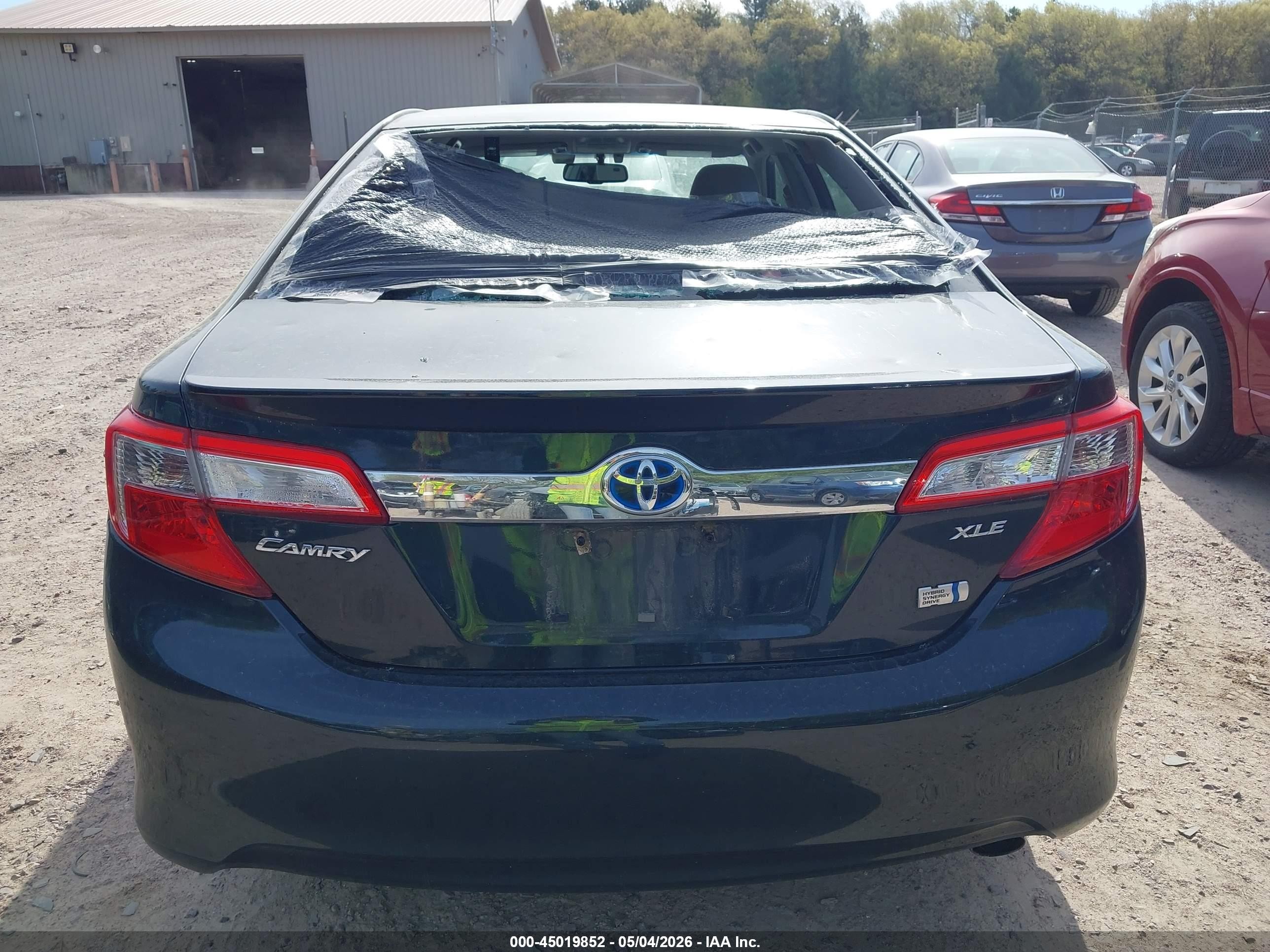 2013 Toyota Camry Hybrid Xle Black vin: 4T1BD1FK7DU073405