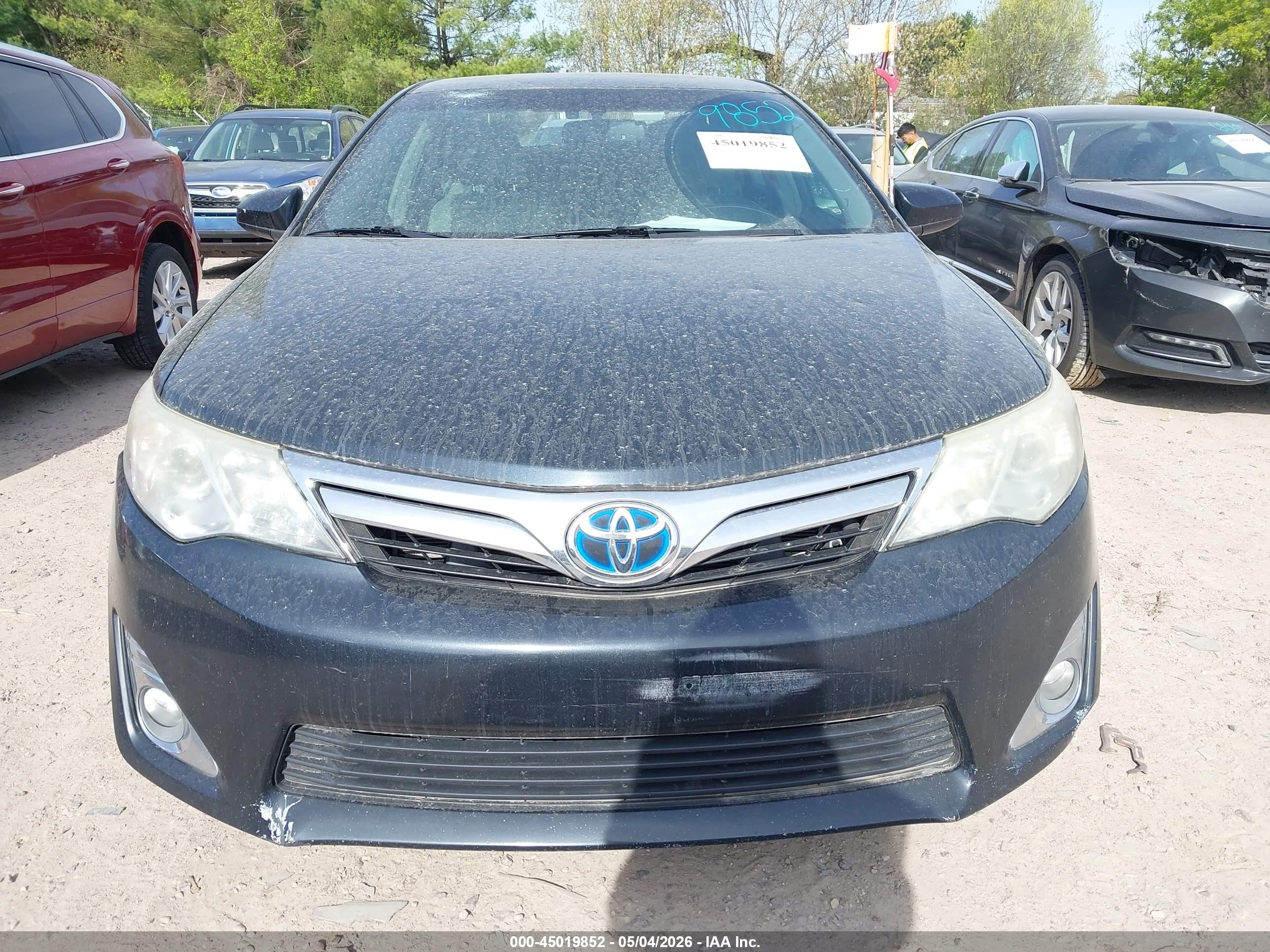 2013 Toyota Camry Hybrid Xle Black vin: 4T1BD1FK7DU073405