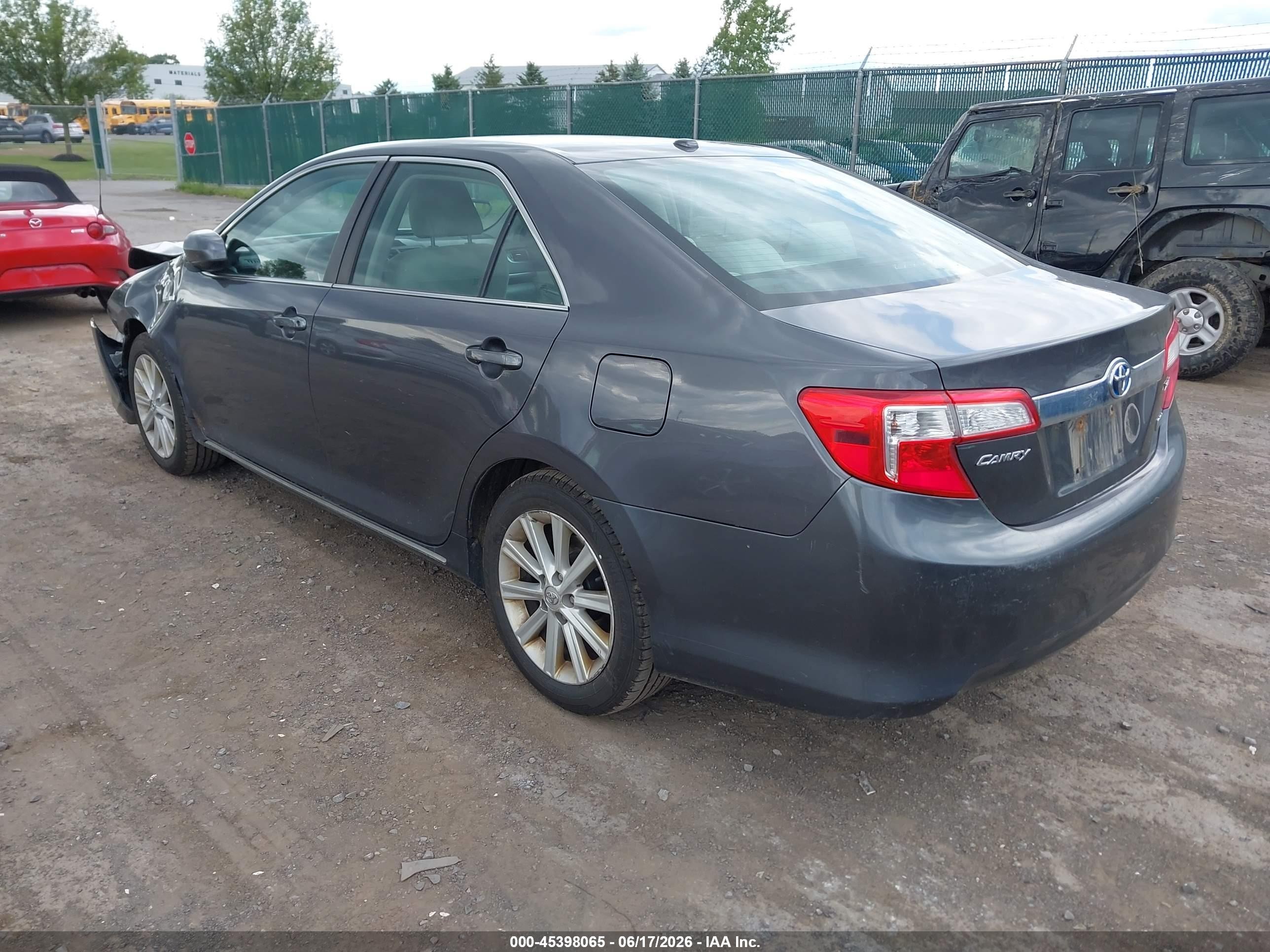 2013 Toyota Camry Hybrid Xle Gray vin: 4T1BD1FK7DU075140