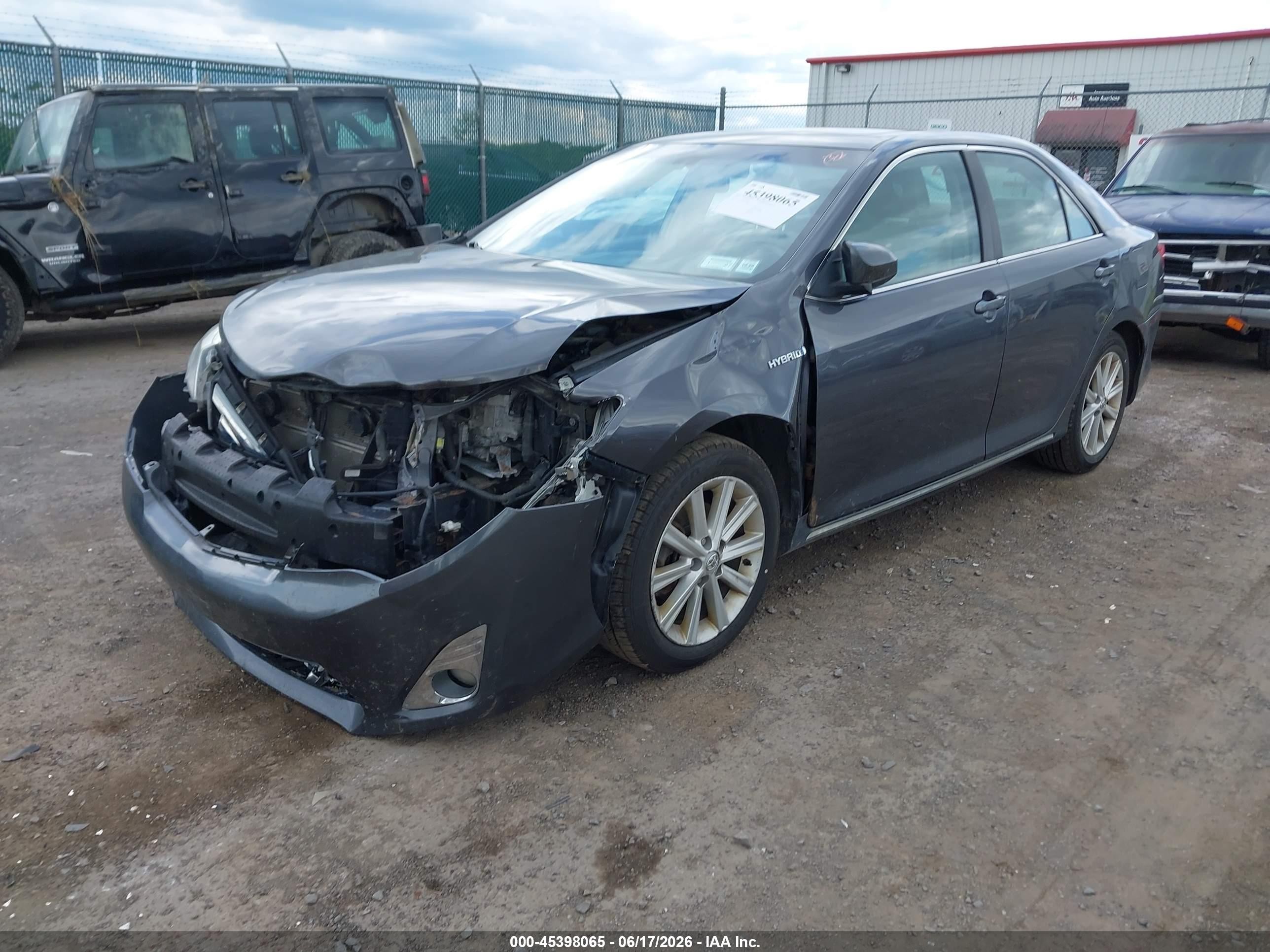 2013 Toyota Camry Hybrid Xle Gray vin: 4T1BD1FK7DU075140