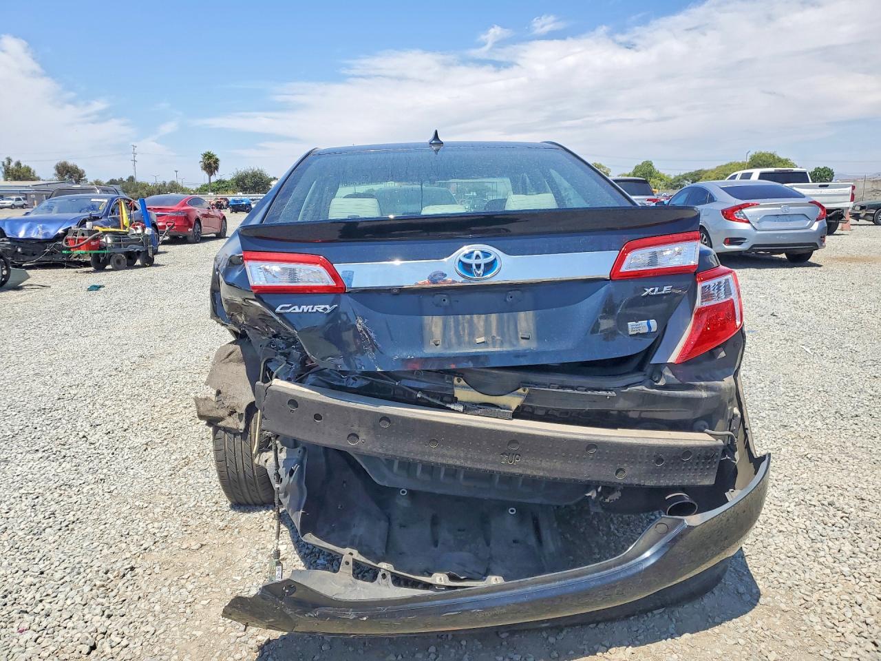 2013 Toyota Camry Hybrid Xle Blue vin: 4T1BD1FK7DU076143