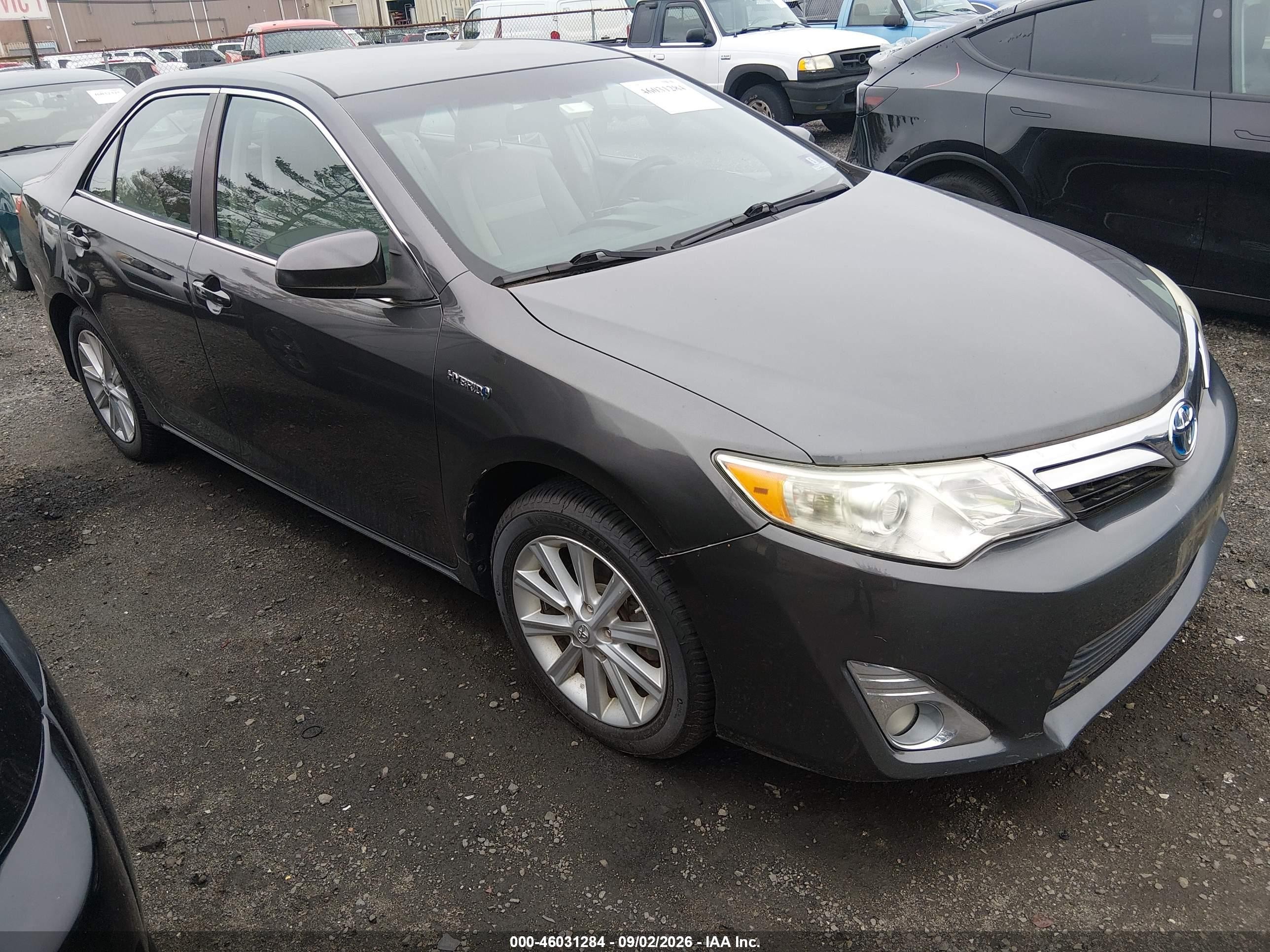 2013 Toyota Camry Hybrid Xle Gray vin: 4T1BD1FK7DU077065